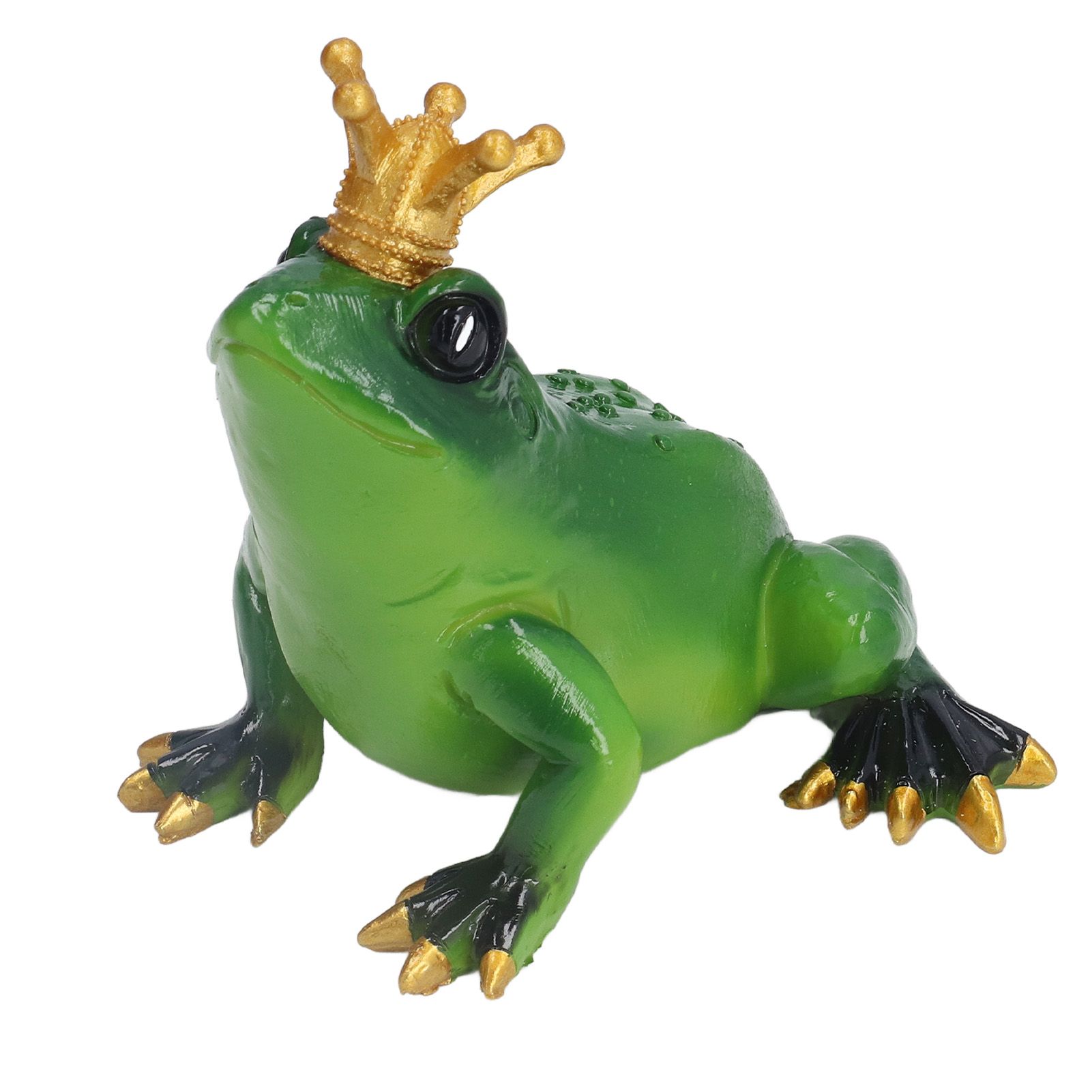 Frog Figurine Sculpture Lifelike Cute Synthetic Resin Desktop Statue Ornament view 2
