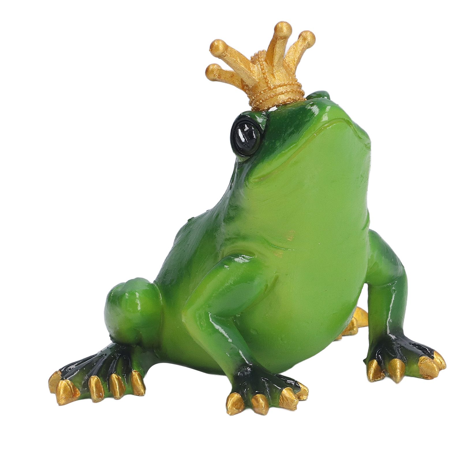 Frog Figurine Sculpture Lifelike Cute Synthetic Resin Desktop Statue Ornament view 5
