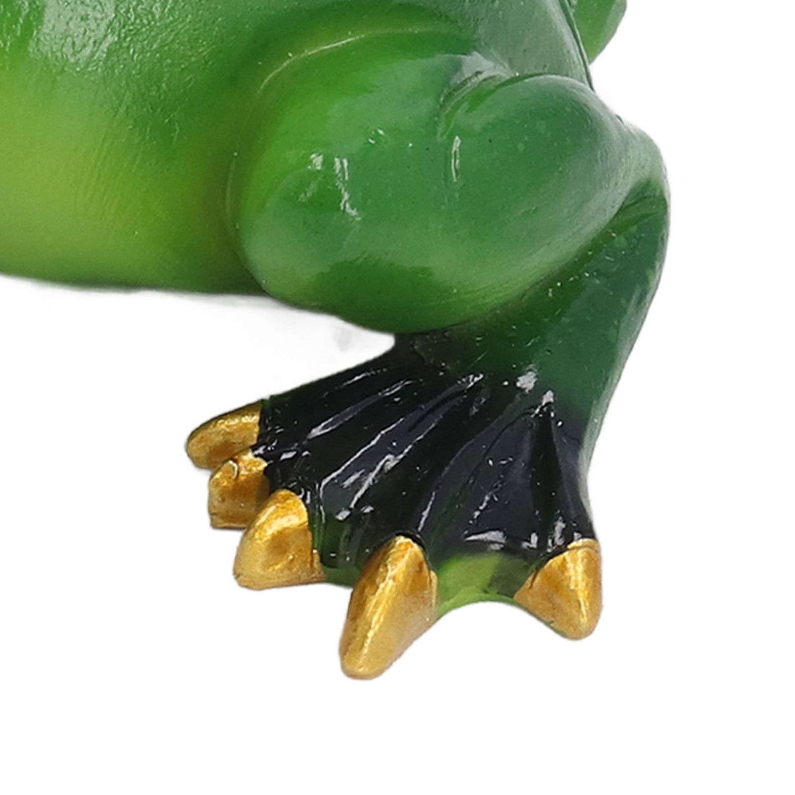 Frog Figurine Sculpture Lifelike Cute Synthetic Resin Desktop Statue Ornament view 13