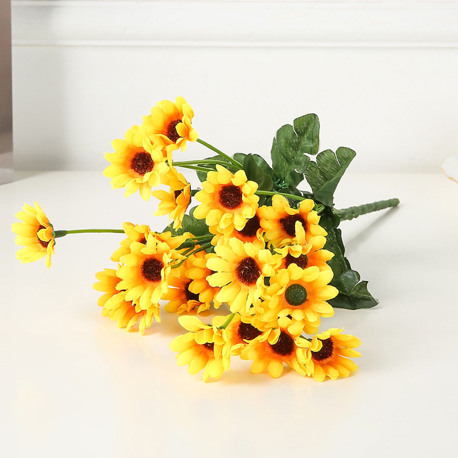 Artificial Sunflower Simulation Flower Silk Cloth for Home Living Room view 7