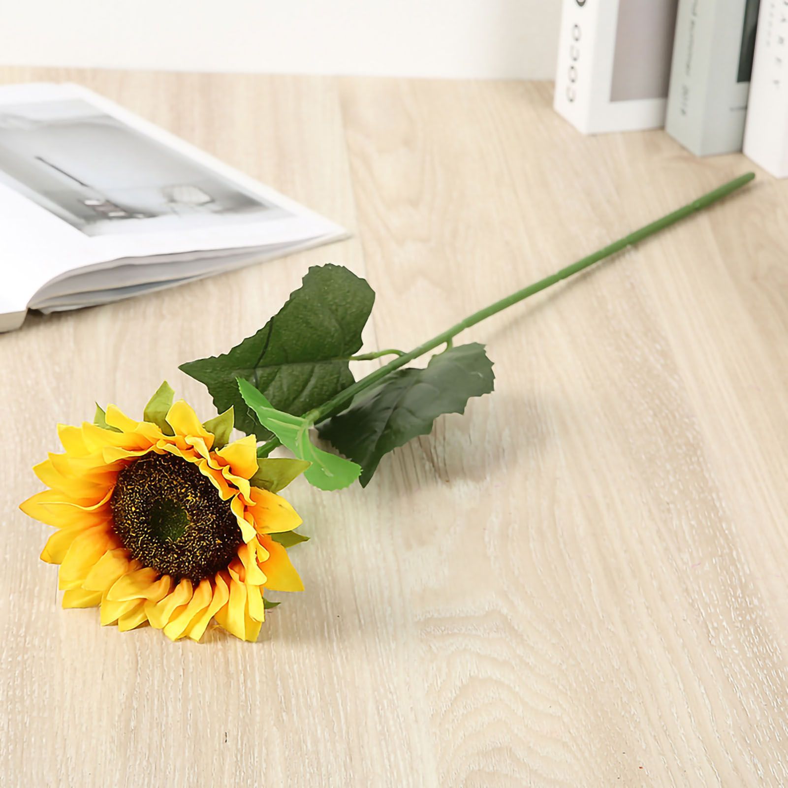 Artificial Sunflower Simulation Flower Silk Cloth for Home Living Room view 10
