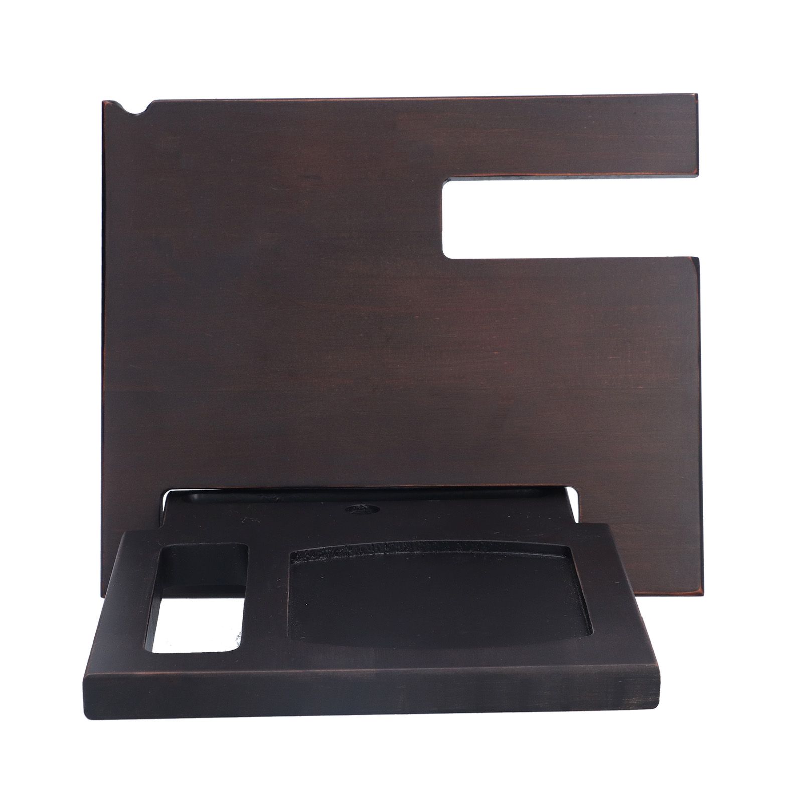 Wooden Mobile Phone Base Multifunctional Keychain Holder Storage Rack for Home view 5