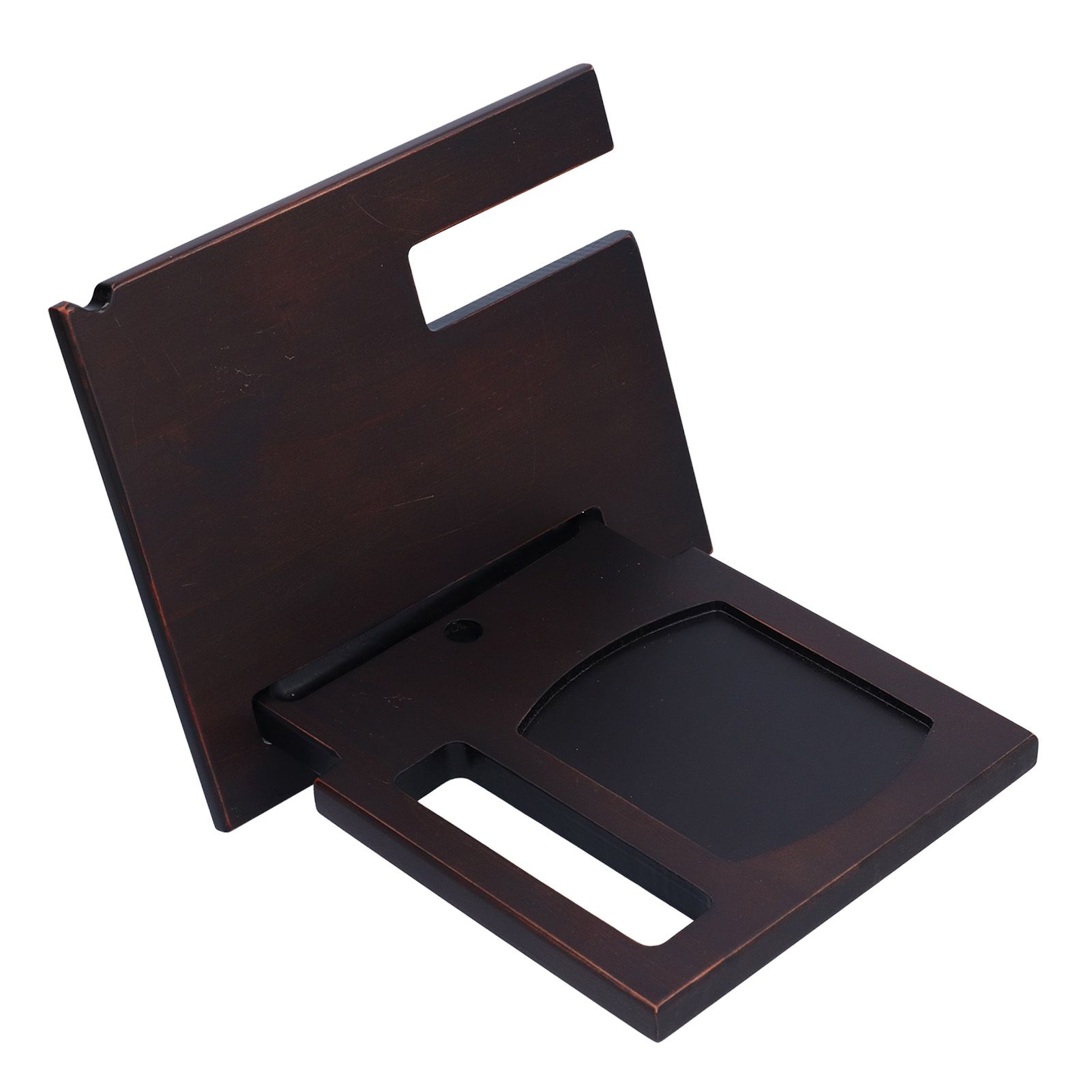 Wooden Mobile Phone Base Multifunctional Keychain Holder Storage Rack for Home view 14