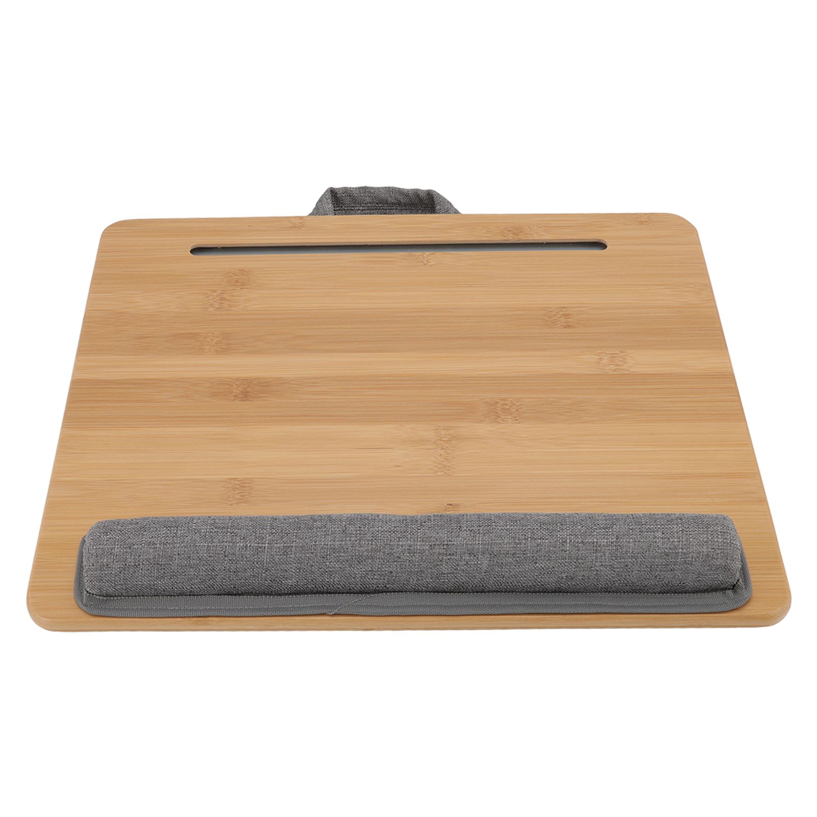 Laptop Table Multifunction Bamboo Lap Desk Bed Tray with Cushion for Reading
