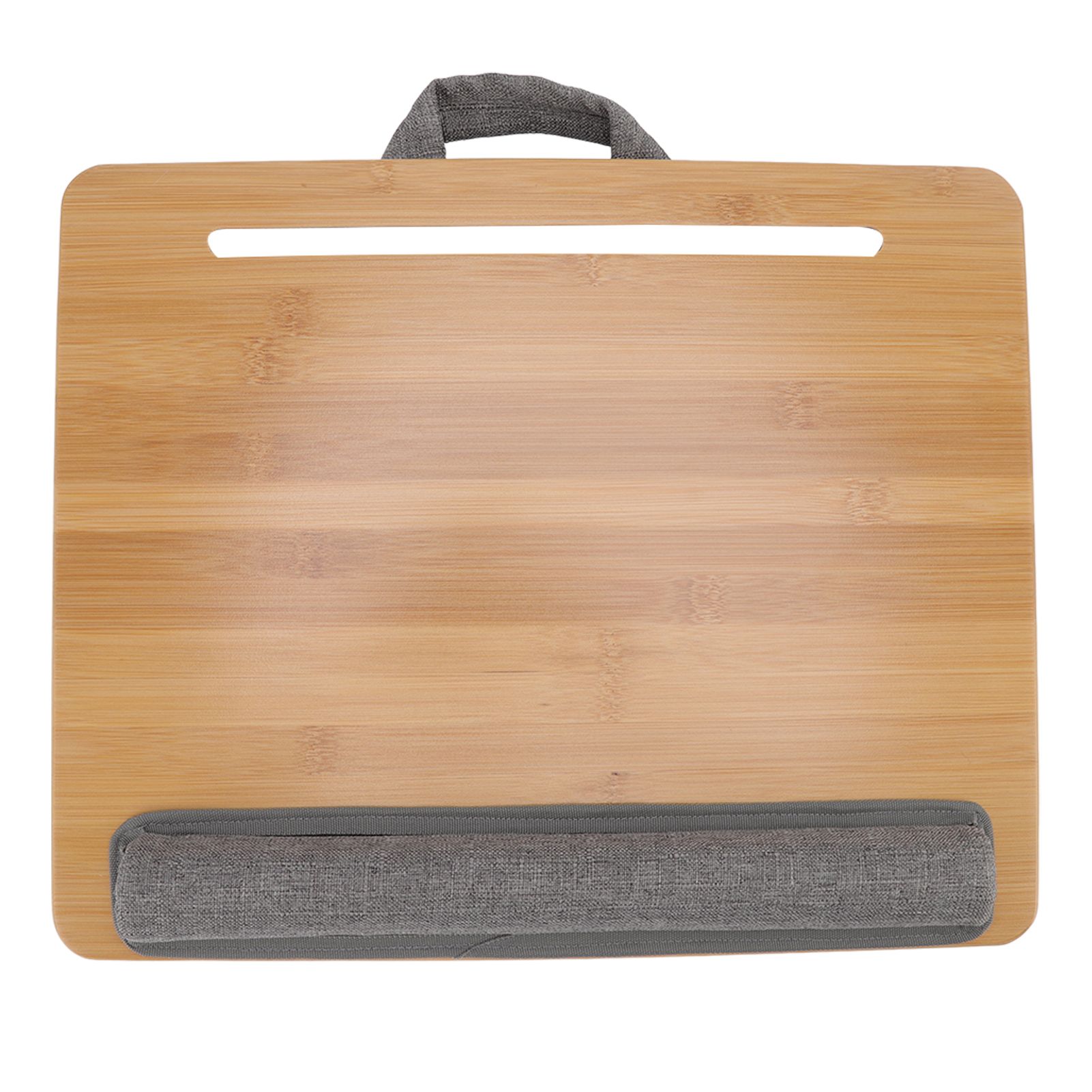 Laptop Table Multifunction Bamboo Lap Desk Bed Tray with Cushion for Reading view 6