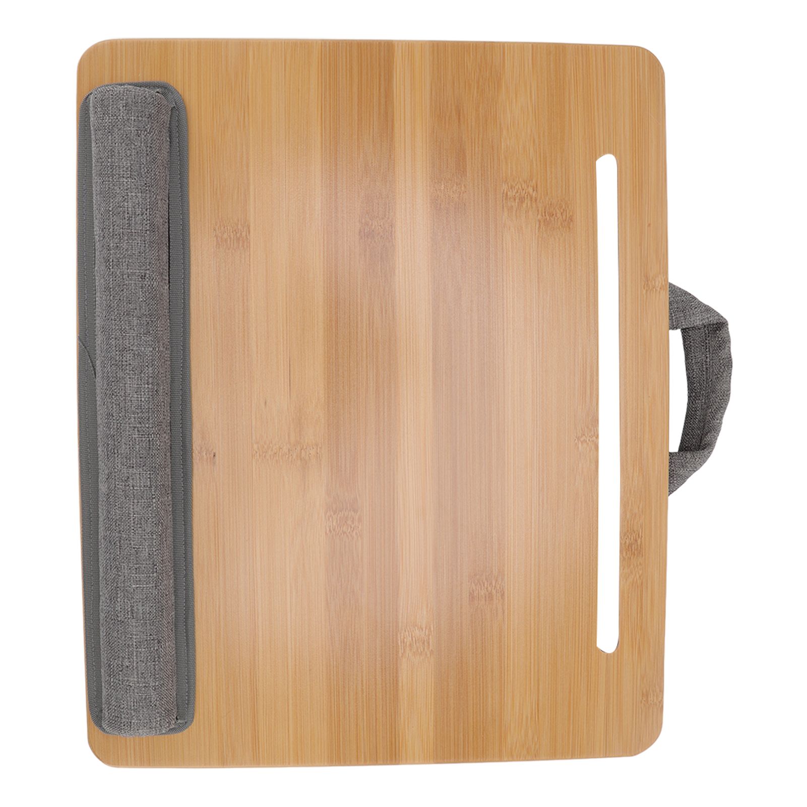 Laptop Table Multifunction Bamboo Lap Desk Bed Tray with Cushion for Reading view 8