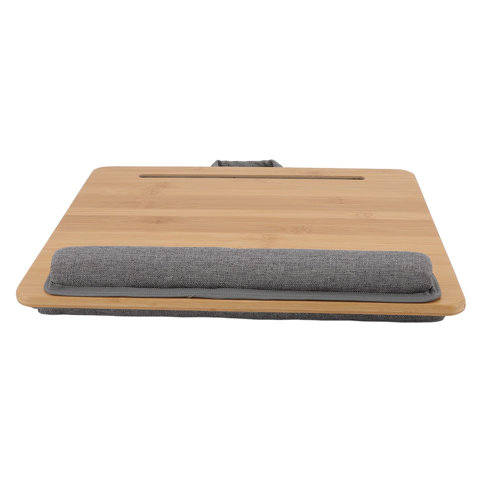 Laptop Table Multifunction Bamboo Lap Desk Bed Tray with Cushion for Reading view 10