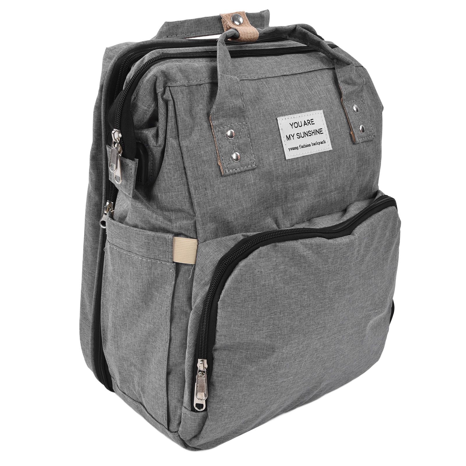 Backpack Multifunctional Foldable Large Capacity Baby Diaper Storage Bag for view 7