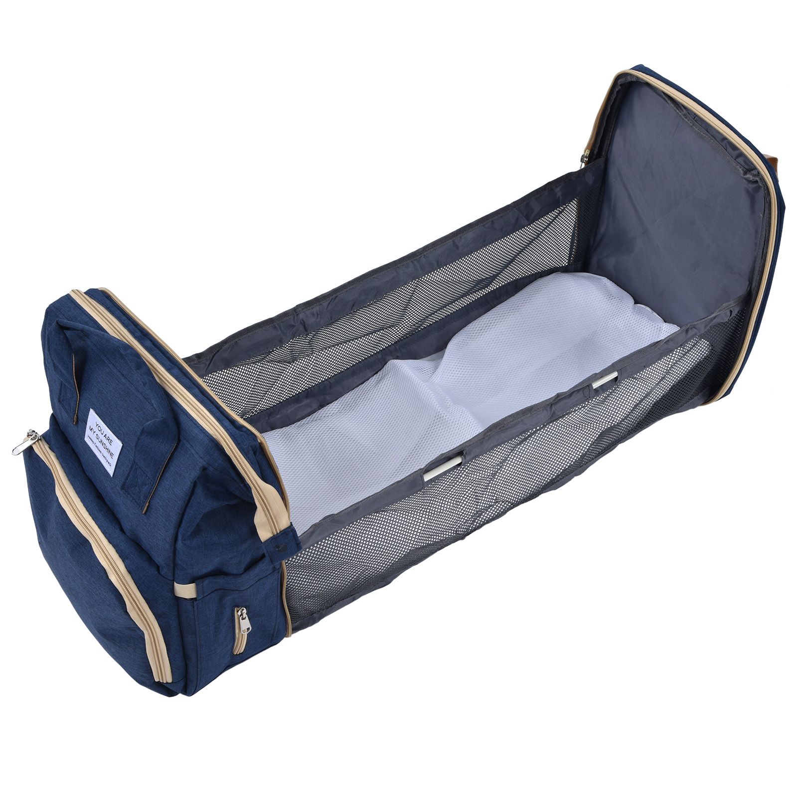 Backpack Multifunctional Foldable Large Capacity Baby Diaper Storage Bag for view 3