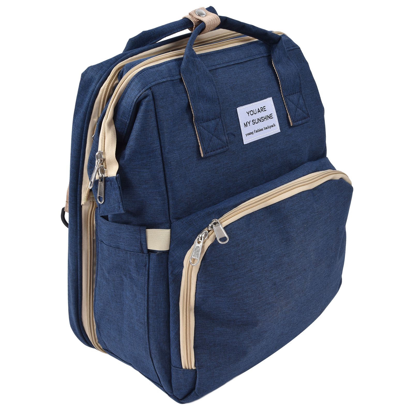Backpack Multifunctional Foldable Large Capacity Baby Diaper Storage Bag for view 5