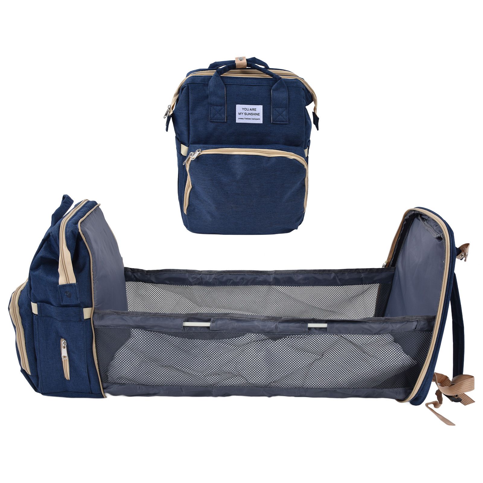 Backpack Multifunctional Foldable Large Capacity Baby Diaper Storage Bag for view 9