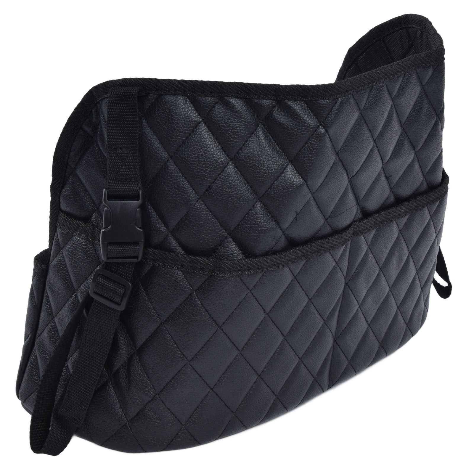 Rhombus Hanging Car Net Pocket Large Capacity Car Storage Bag Seat Bag Net Bag view 5