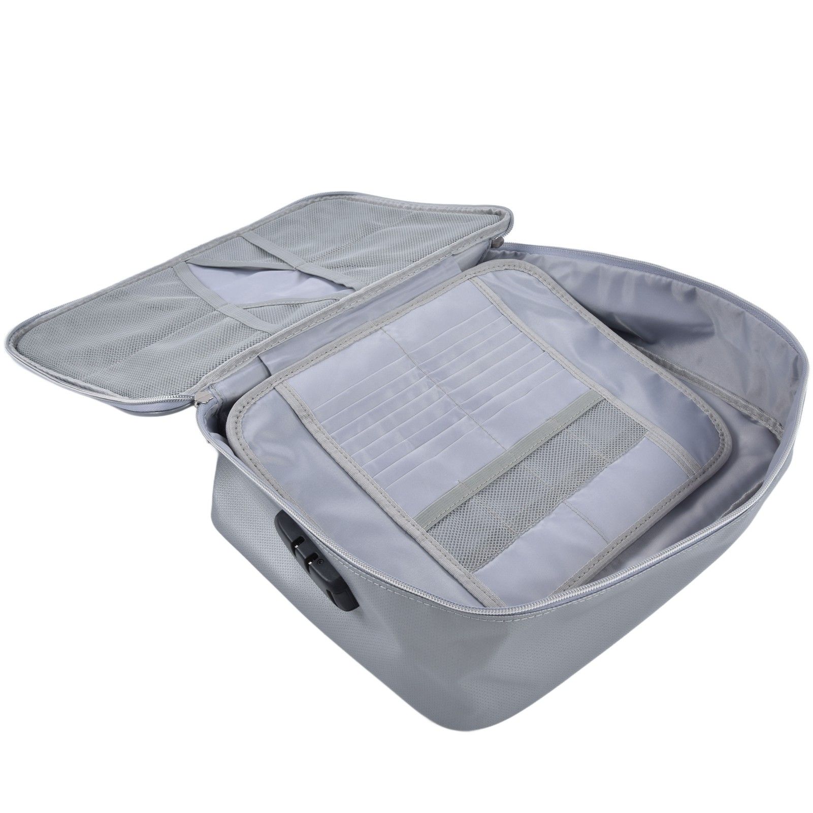 Fireproof Document Bag Pouch Portable File Safe Organizer Large Capacity view 9