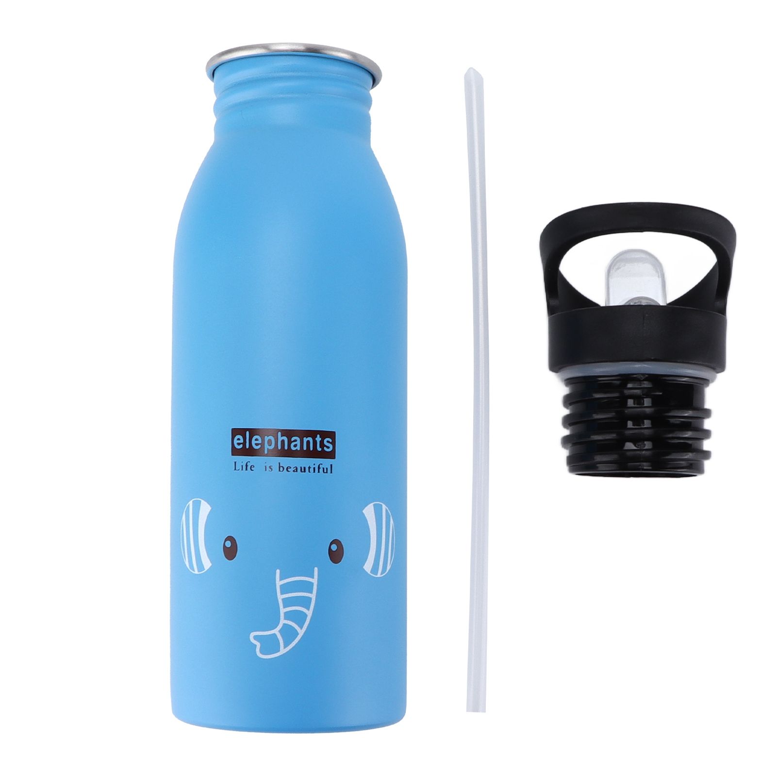 Stainless Steel Sport Water Bottle 500ml Cute Vacuum Insulated Water Bottle