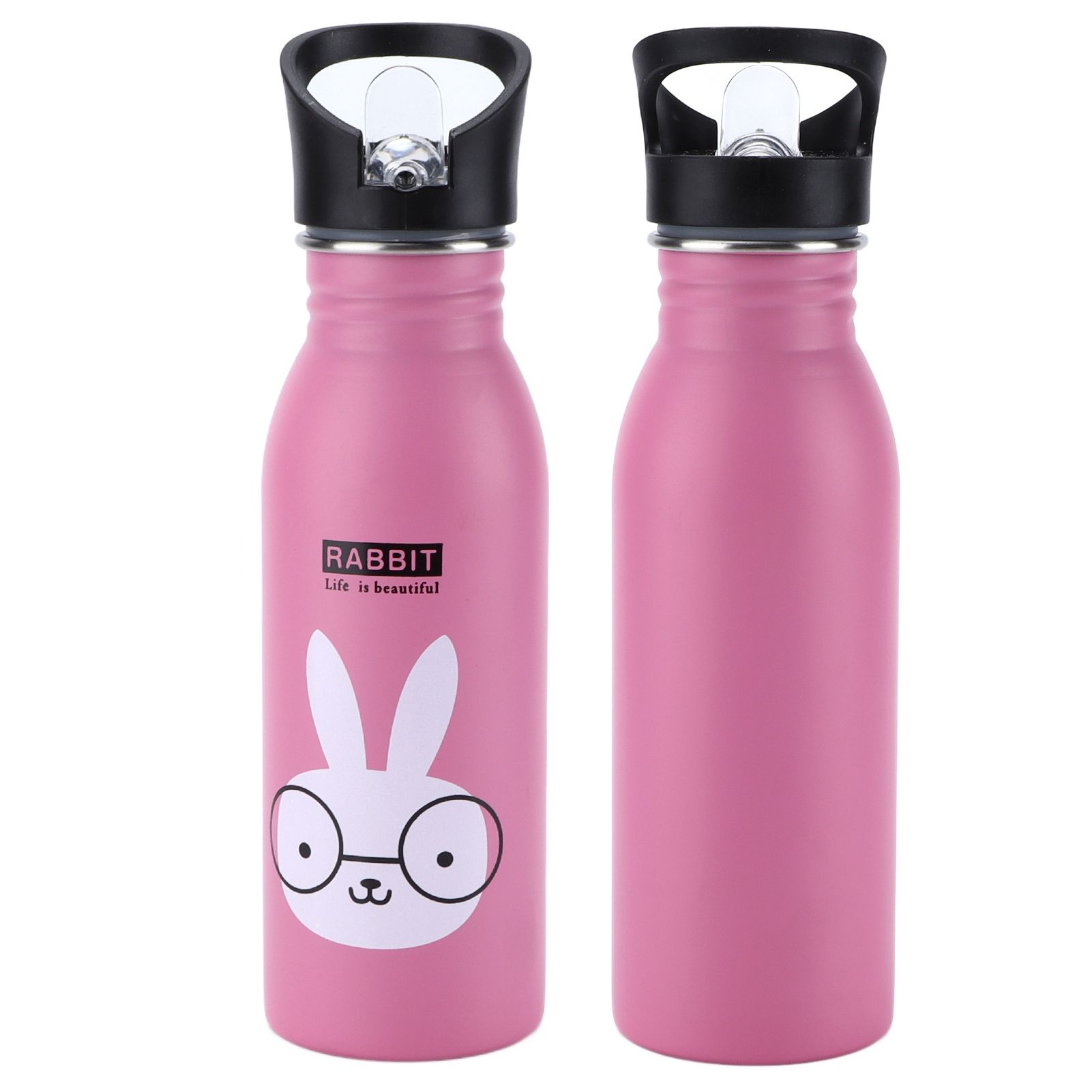 Stainless Steel Sport Water Bottle 500ml Cute Vacuum Insulated Water Bottle view 7