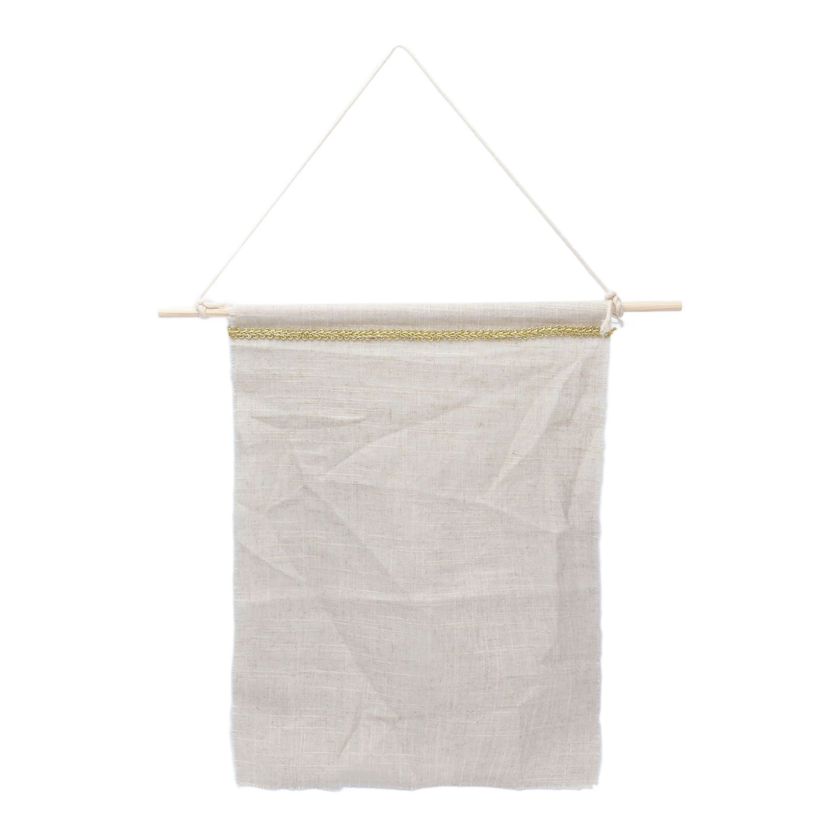 Pockets Cotton Linen Wall Hanging Earrings Storage Bags Multifunctional Home