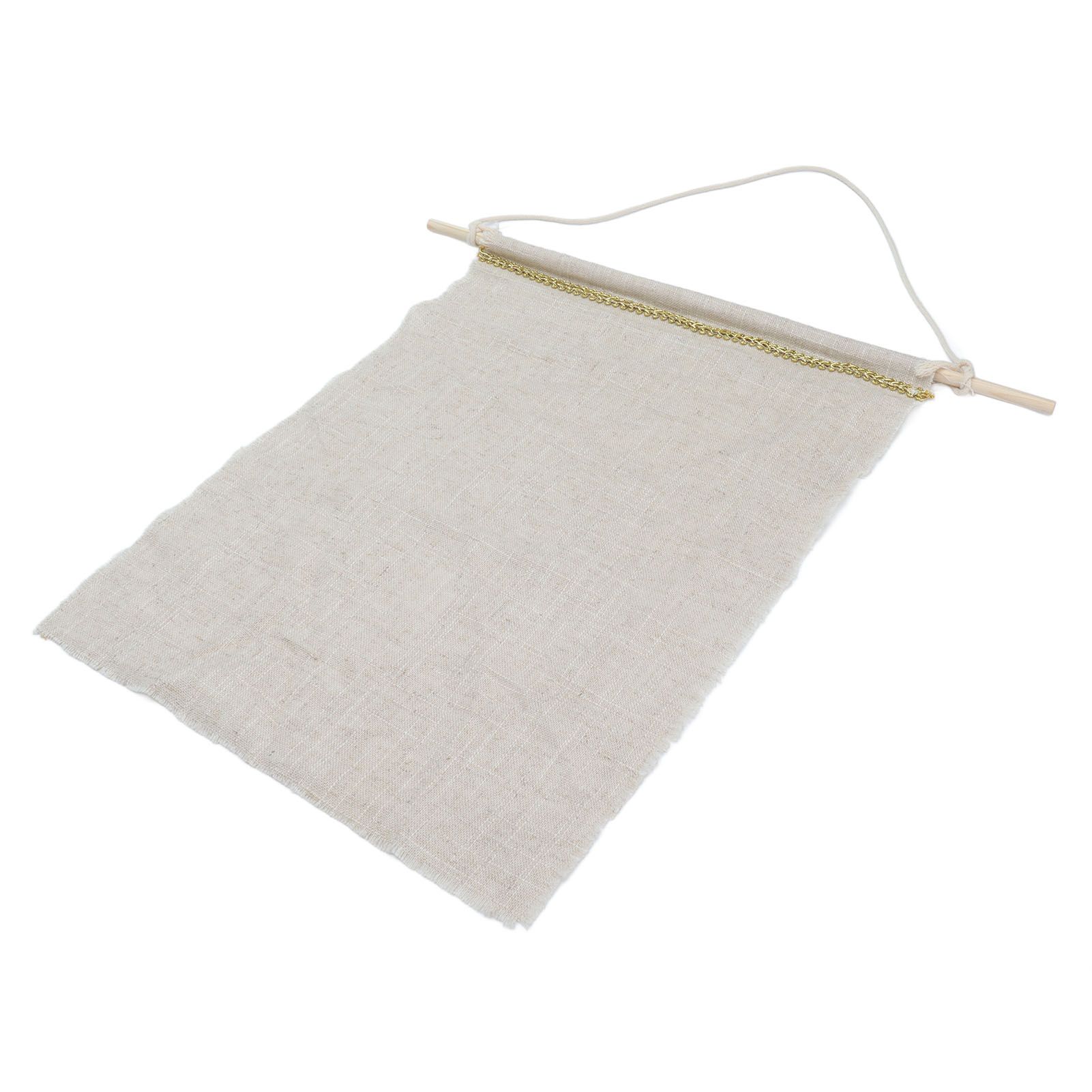 Pockets Cotton Linen Wall Hanging Earrings Storage Bags Multifunctional Home view 2