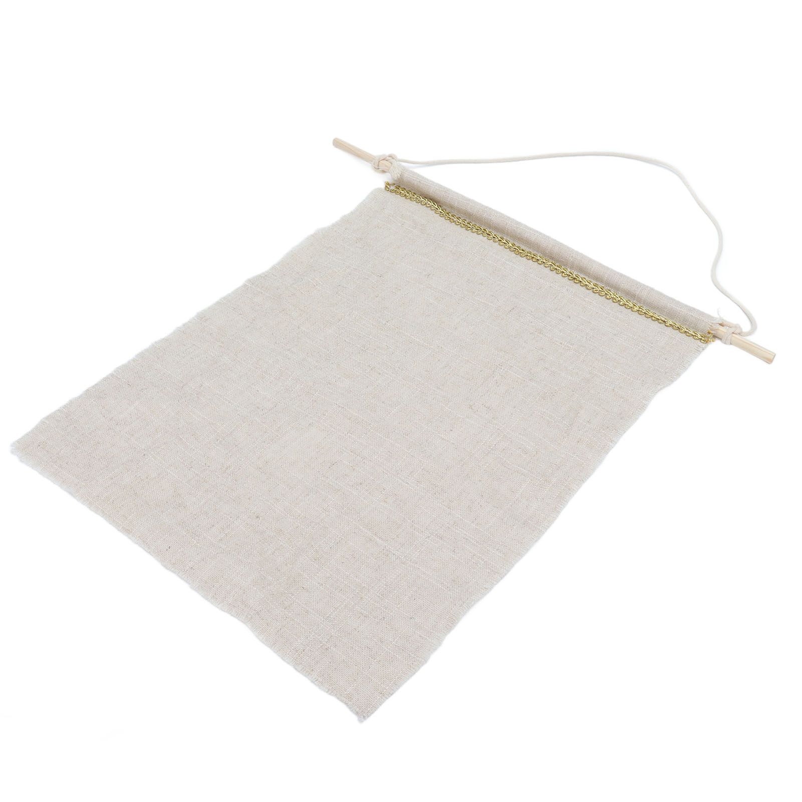 Pockets Cotton Linen Wall Hanging Earrings Storage Bags Multifunctional Home view 3