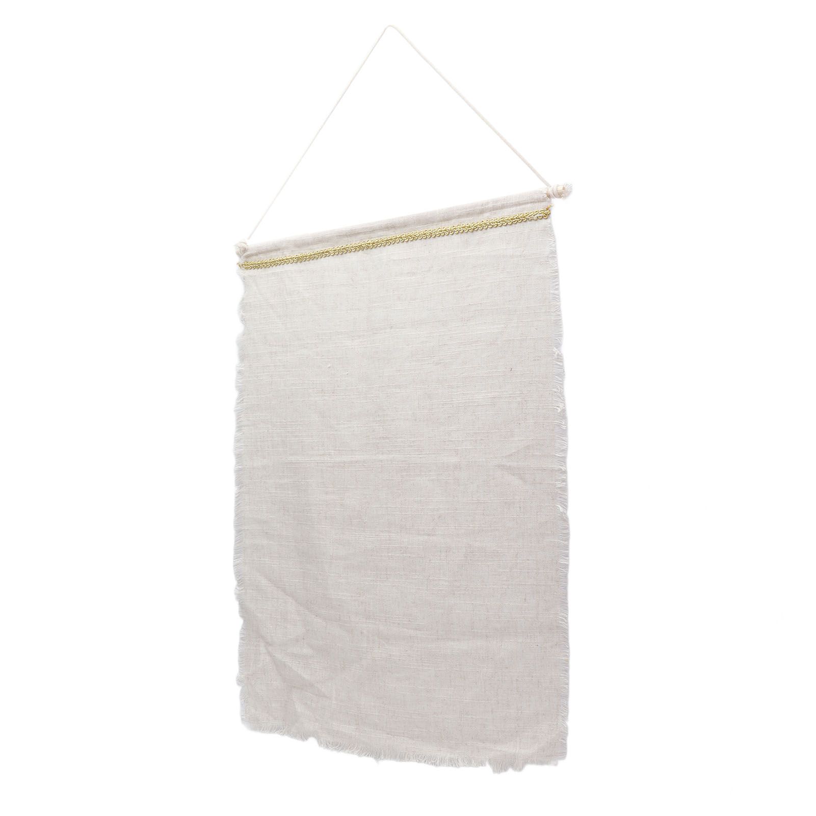 Pockets Cotton Linen Wall Hanging Earrings Storage Bags Multifunctional Home view 2