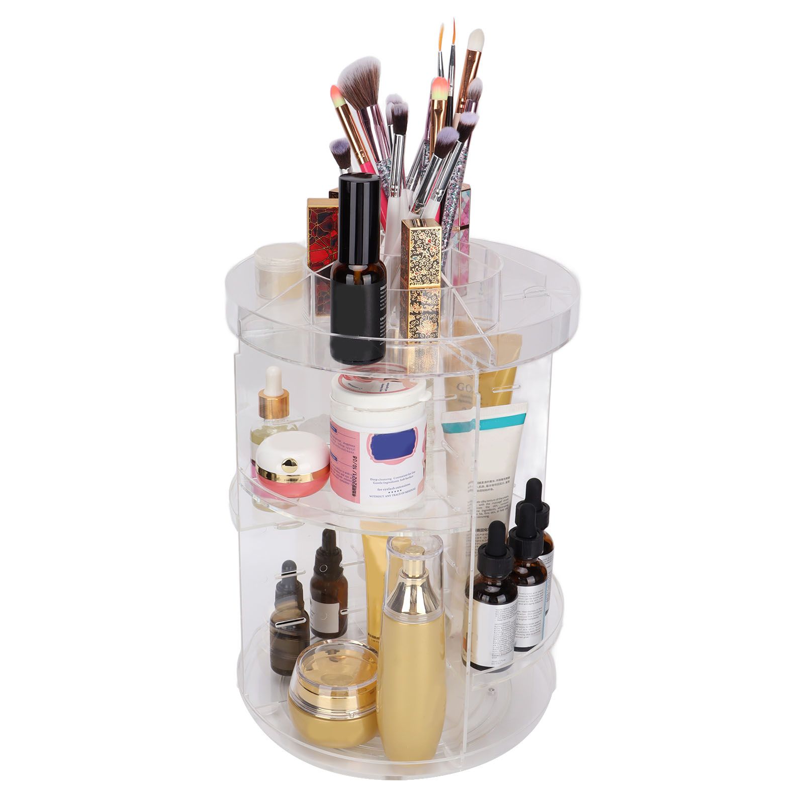 Makeup Organizer 360 Degree Rotation Cosmetic Storage Box Large Capacity view 13