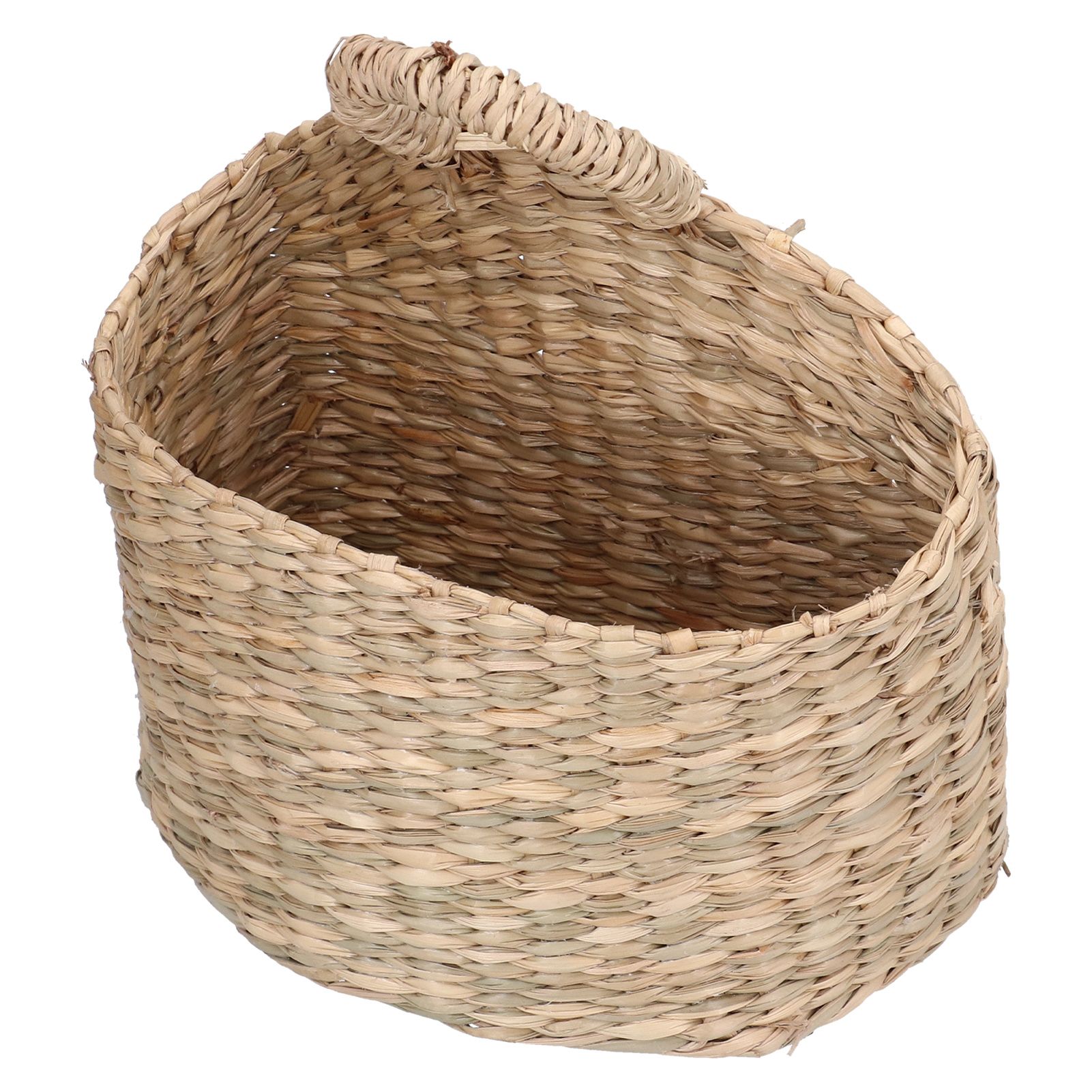 Hanging Basket Seagrass Woven Wall Hanging Storage Basket Organizer for Home view 4