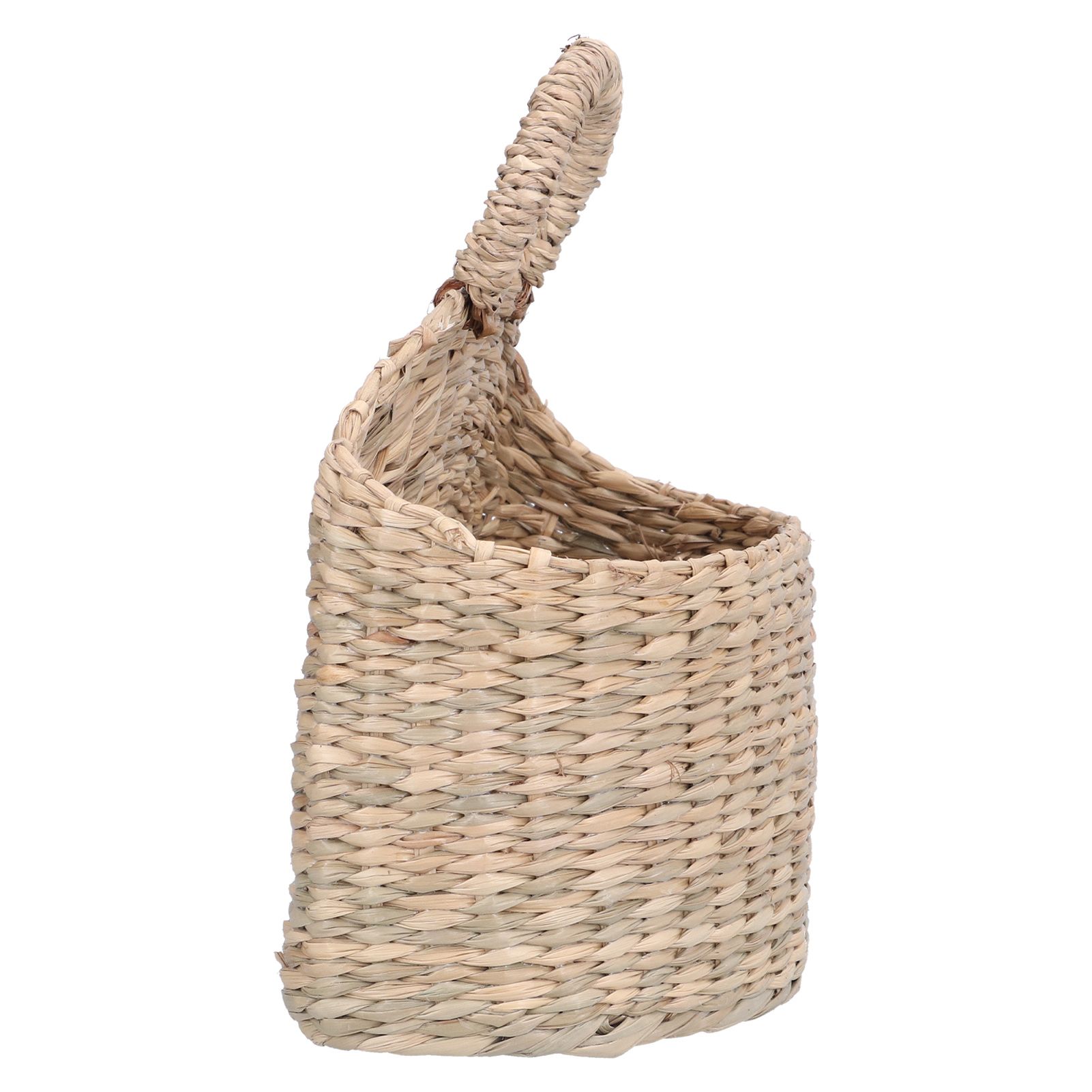 Hanging Basket Seagrass Woven Wall Hanging Storage Basket Organizer for Home view 10