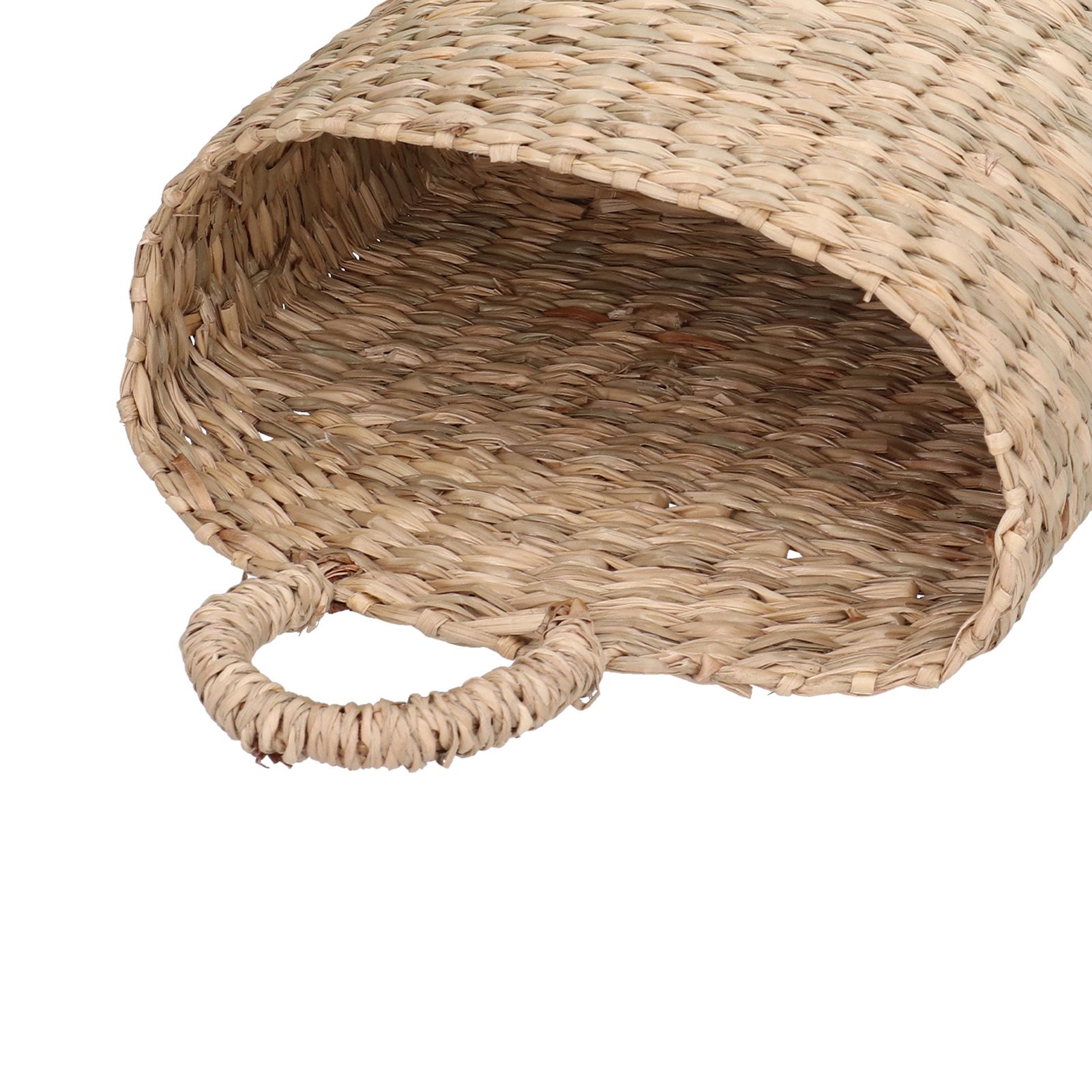 Hanging Basket Seagrass Woven Wall Hanging Storage Basket Organizer for Home view 14