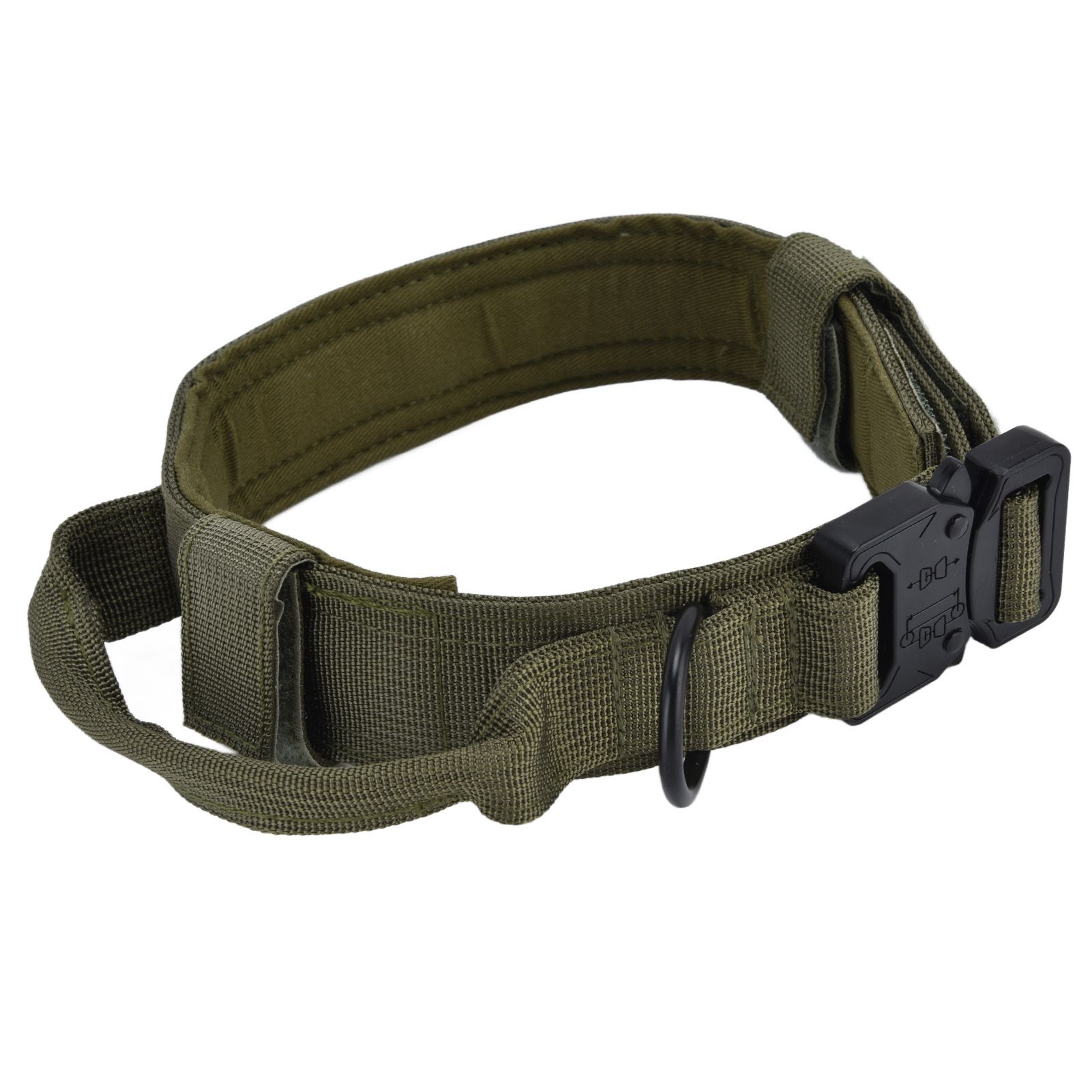 Traction Dog Collar with Buckle Nylon Iron Training Hunting Collar Pet view 5