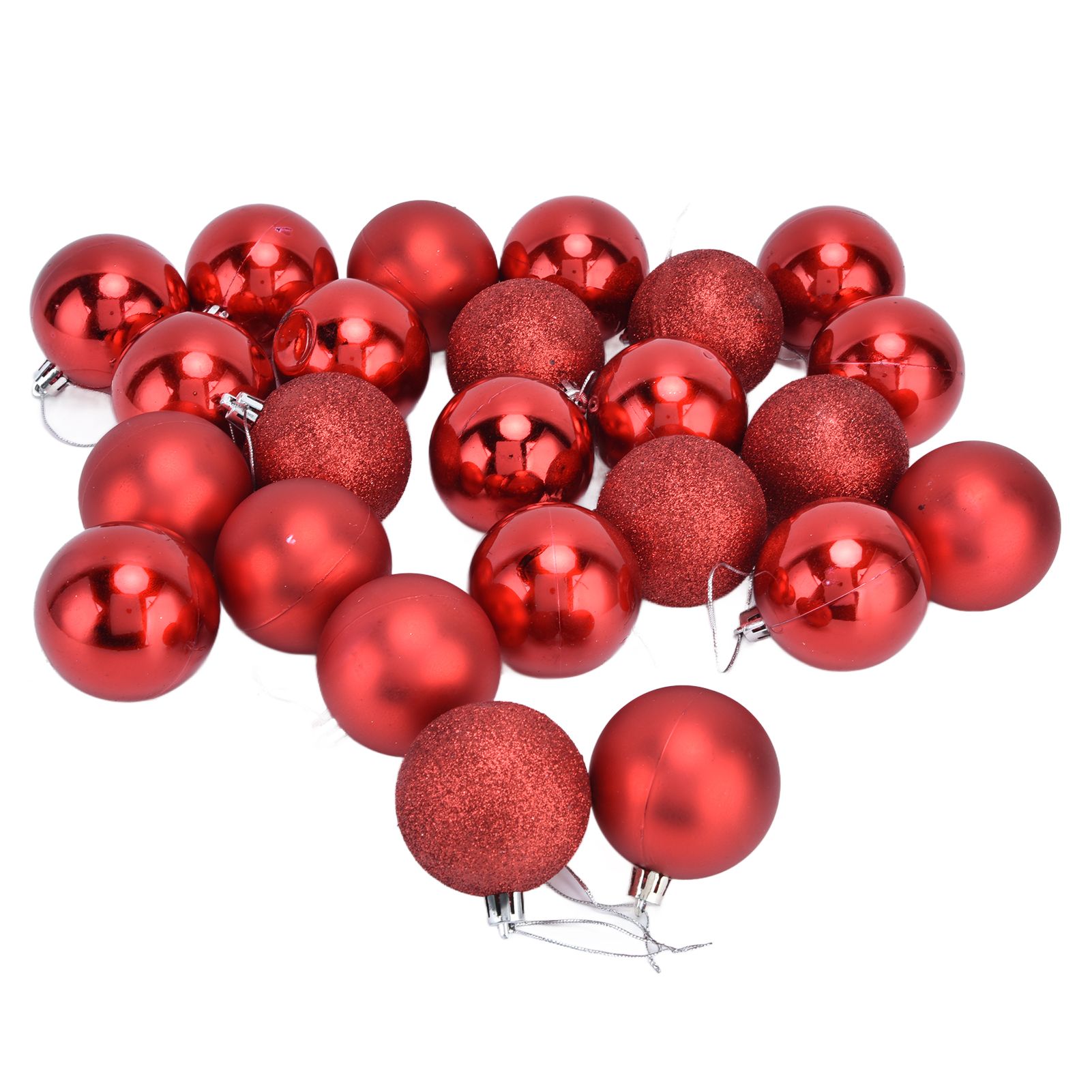 24Pcs Christmas Tree Ball 6cm Glittering Decoration Ornament for Home Party view 5