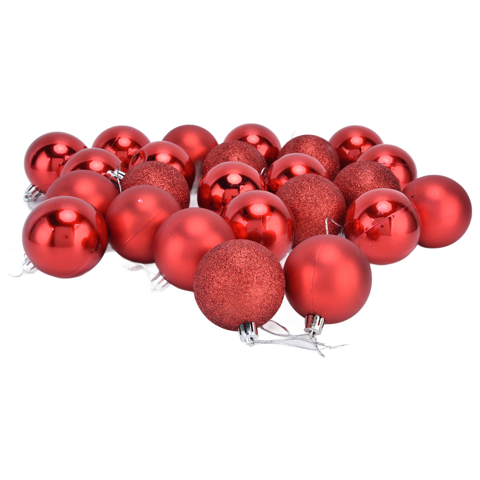 24Pcs Christmas Tree Ball 6cm Glittering Decoration Ornament for Home Party view 6