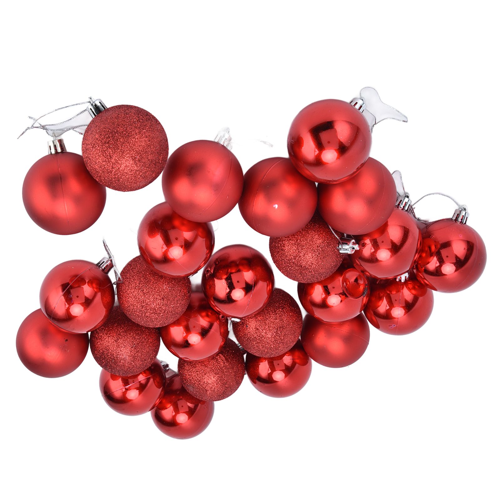 24Pcs Christmas Tree Ball 6cm Glittering Decoration Ornament for Home Party view 7