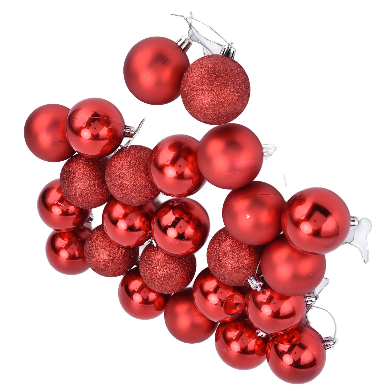 24Pcs Christmas Tree Ball 6cm Glittering Decoration Ornament for Home Party view 8