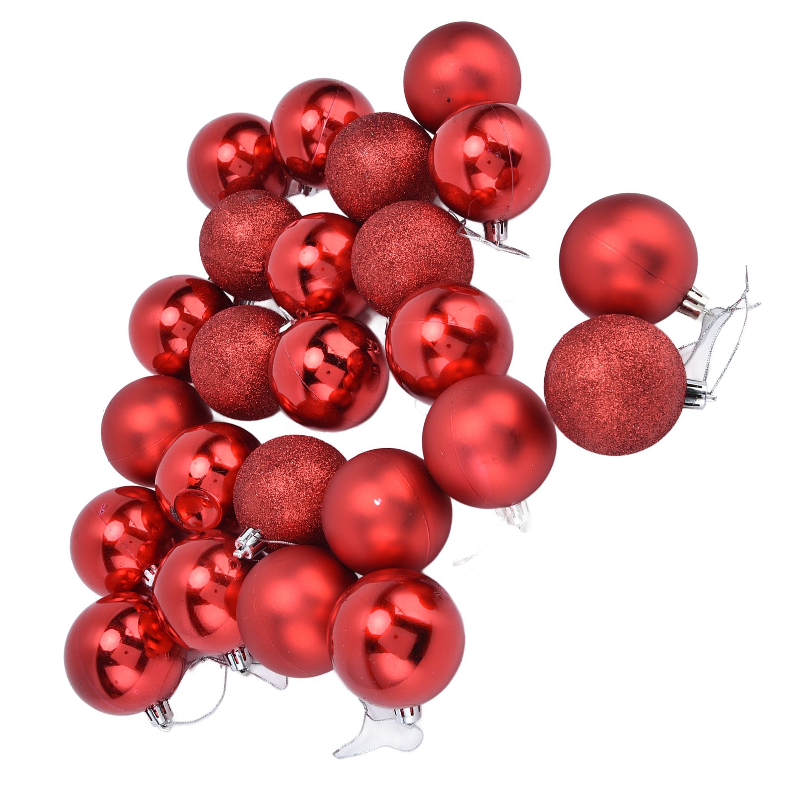 24Pcs Christmas Tree Ball 6cm Glittering Decoration Ornament for Home Party view 9