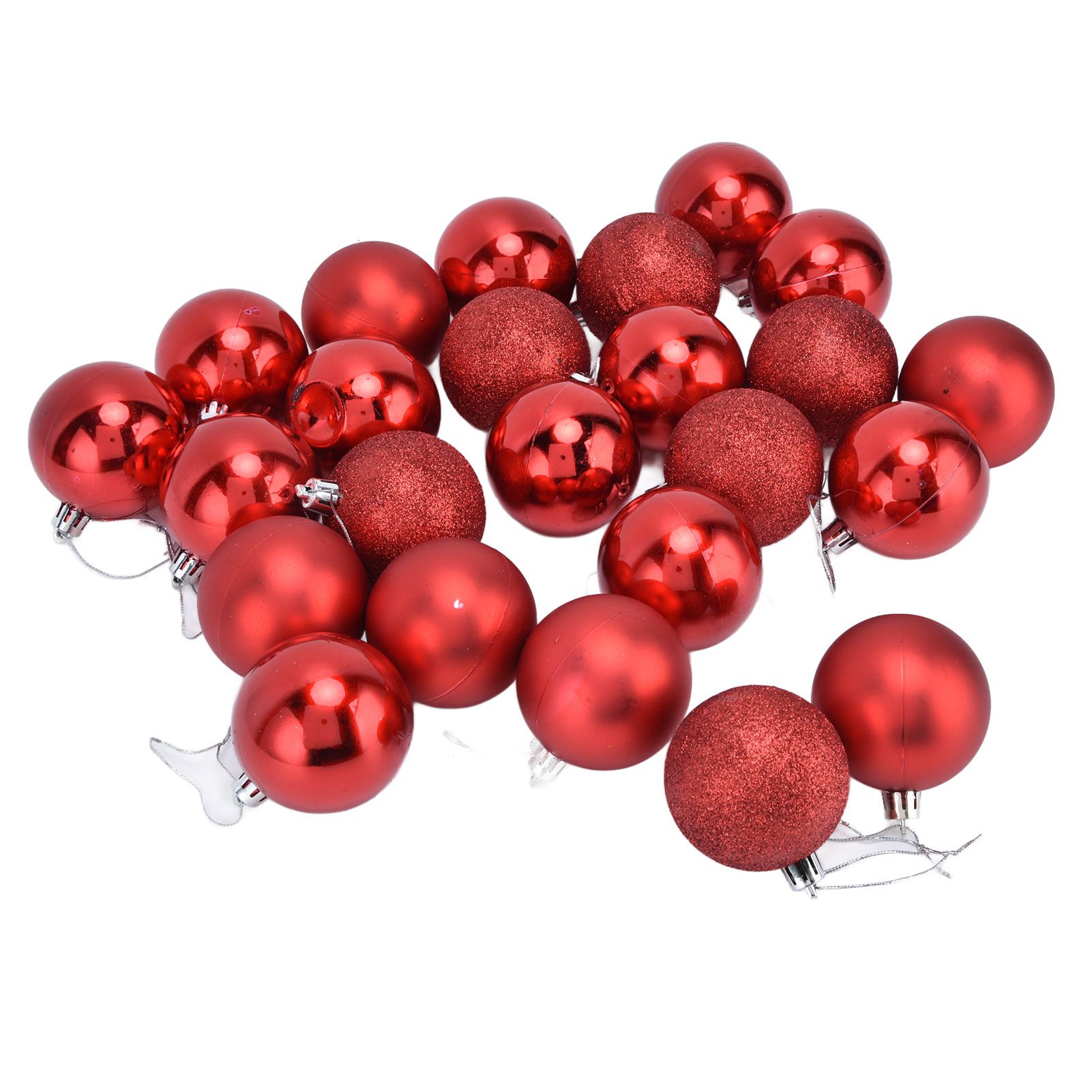 24Pcs Christmas Tree Ball 6cm Glittering Decoration Ornament for Home Party view 10