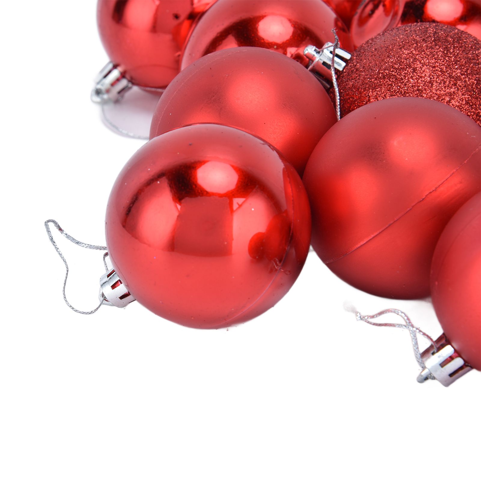 24Pcs Christmas Tree Ball 6cm Glittering Decoration Ornament for Home Party view 13