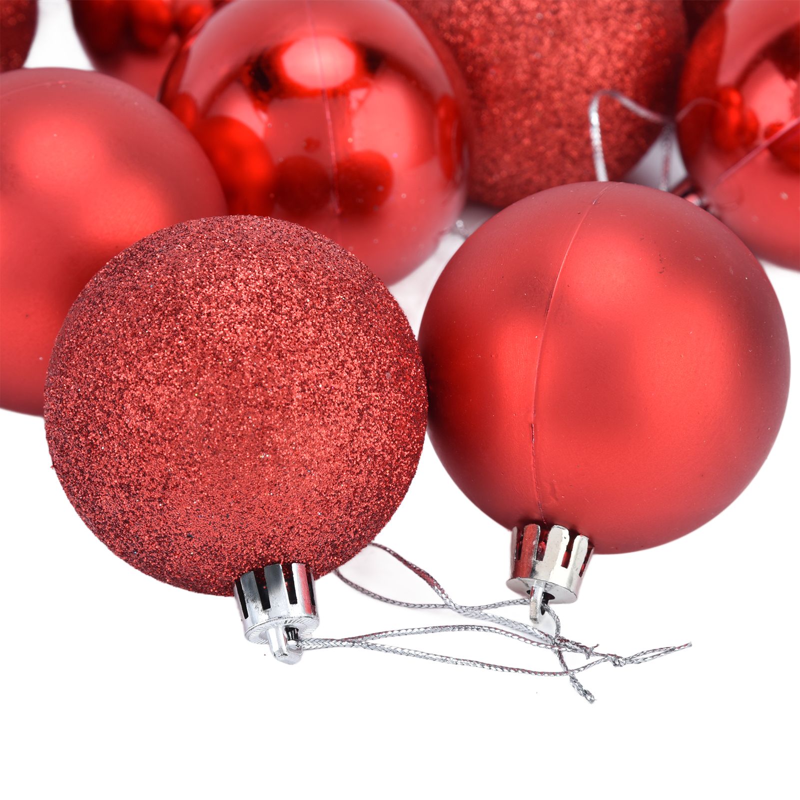 24Pcs Christmas Tree Ball 6cm Glittering Decoration Ornament for Home Party view 14
