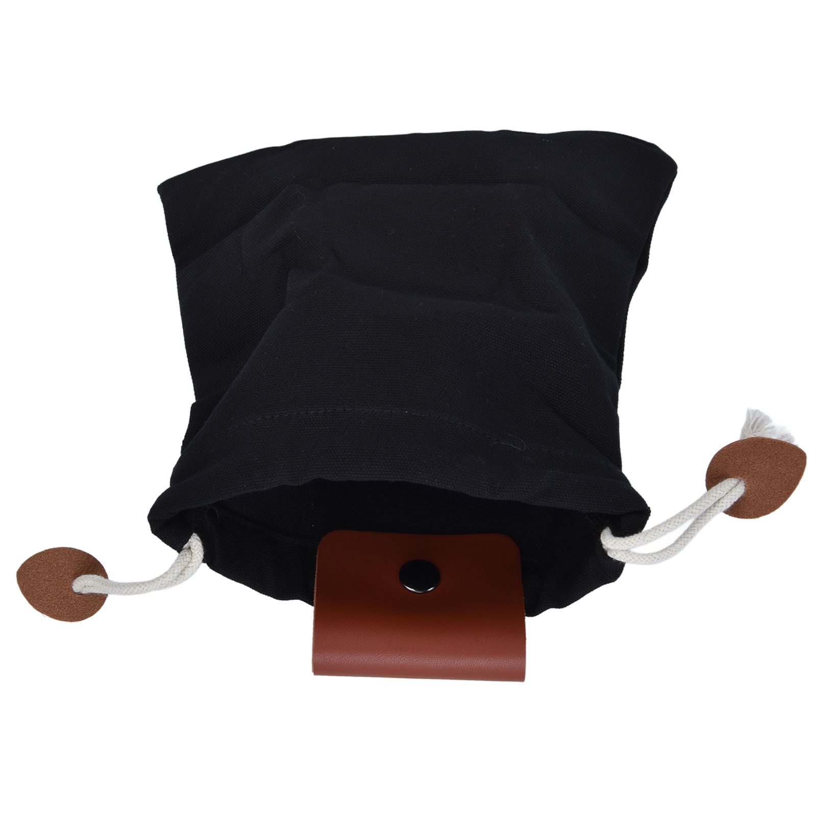 Foraging Pouch PU Leather Canvas Fruit Picking Storage Bag Waist Hanging Tool view 2