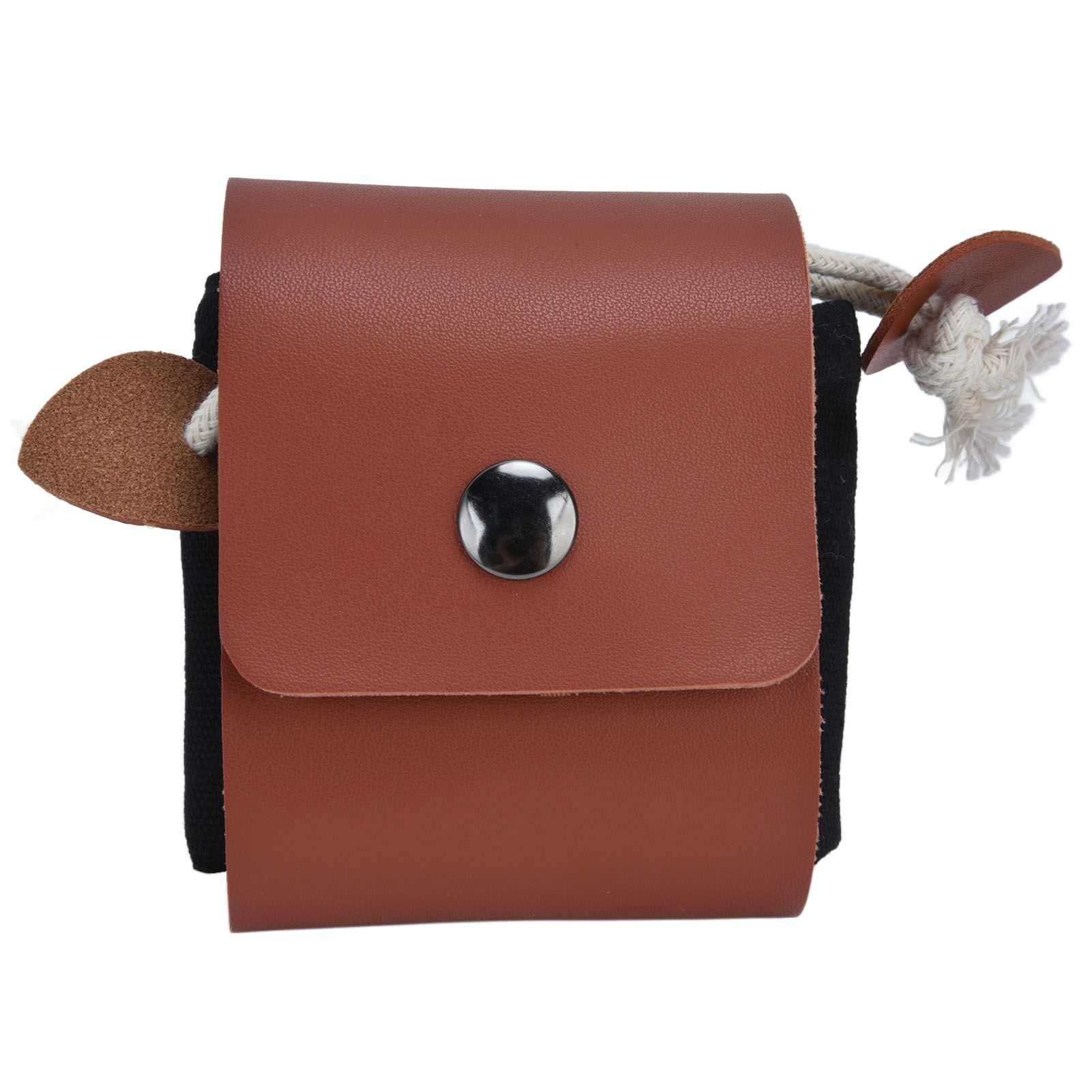 Foraging Pouch PU Leather Canvas Fruit Picking Storage Bag Waist Hanging Tool view 3