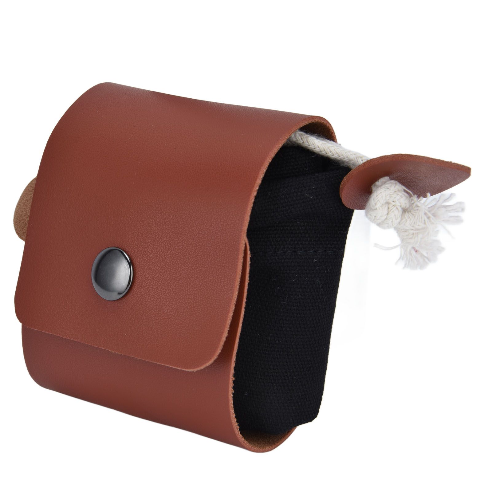 Foraging Pouch PU Leather Canvas Fruit Picking Storage Bag Waist Hanging Tool view 4