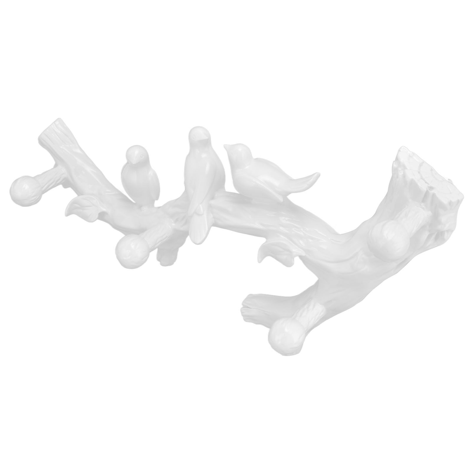Resin Bird Hooks Wall Mounted Coat Key Hanger Creative 3D Home Decoration view 3