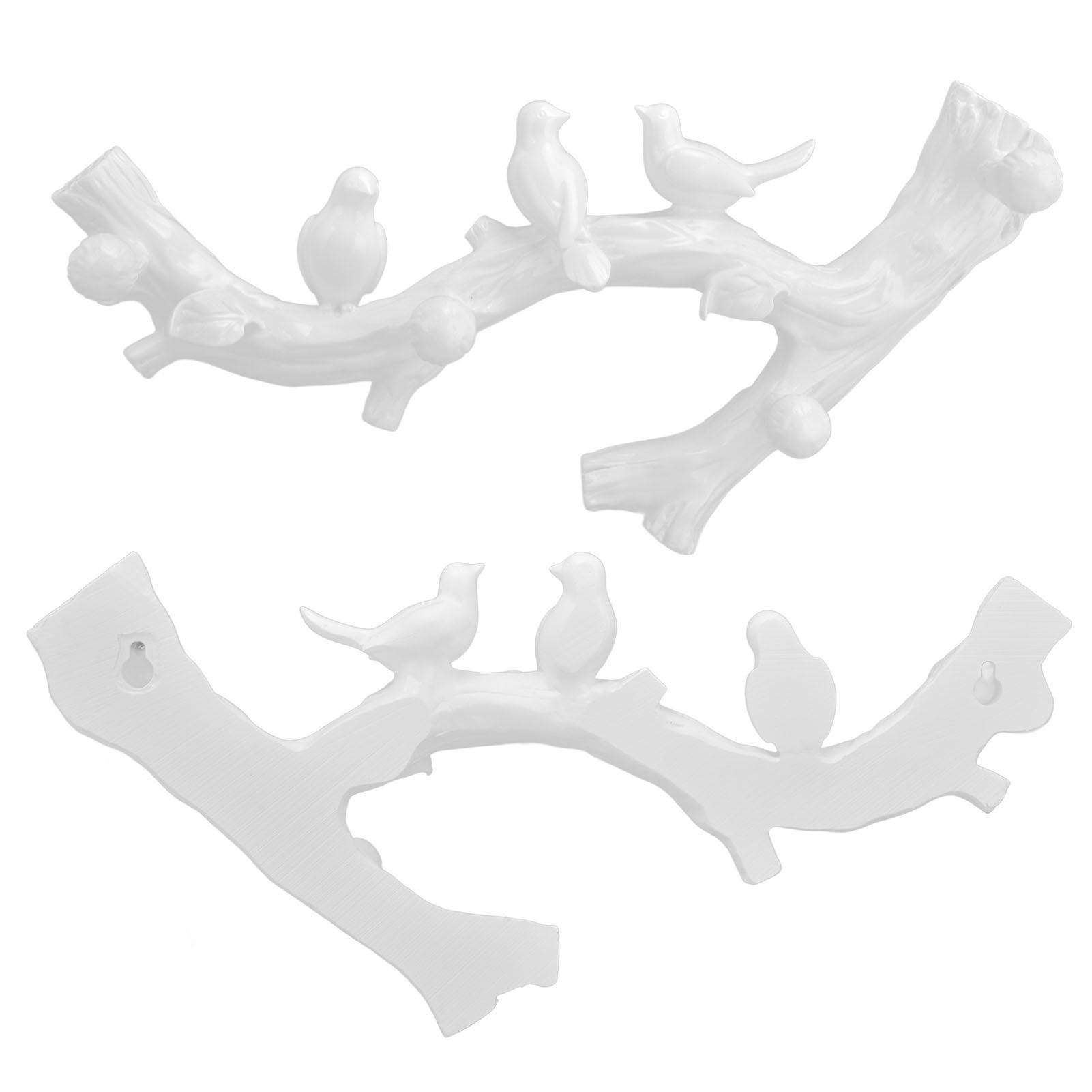Resin Bird Hooks Wall Mounted Coat Key Hanger Creative 3D Home Decoration view 10