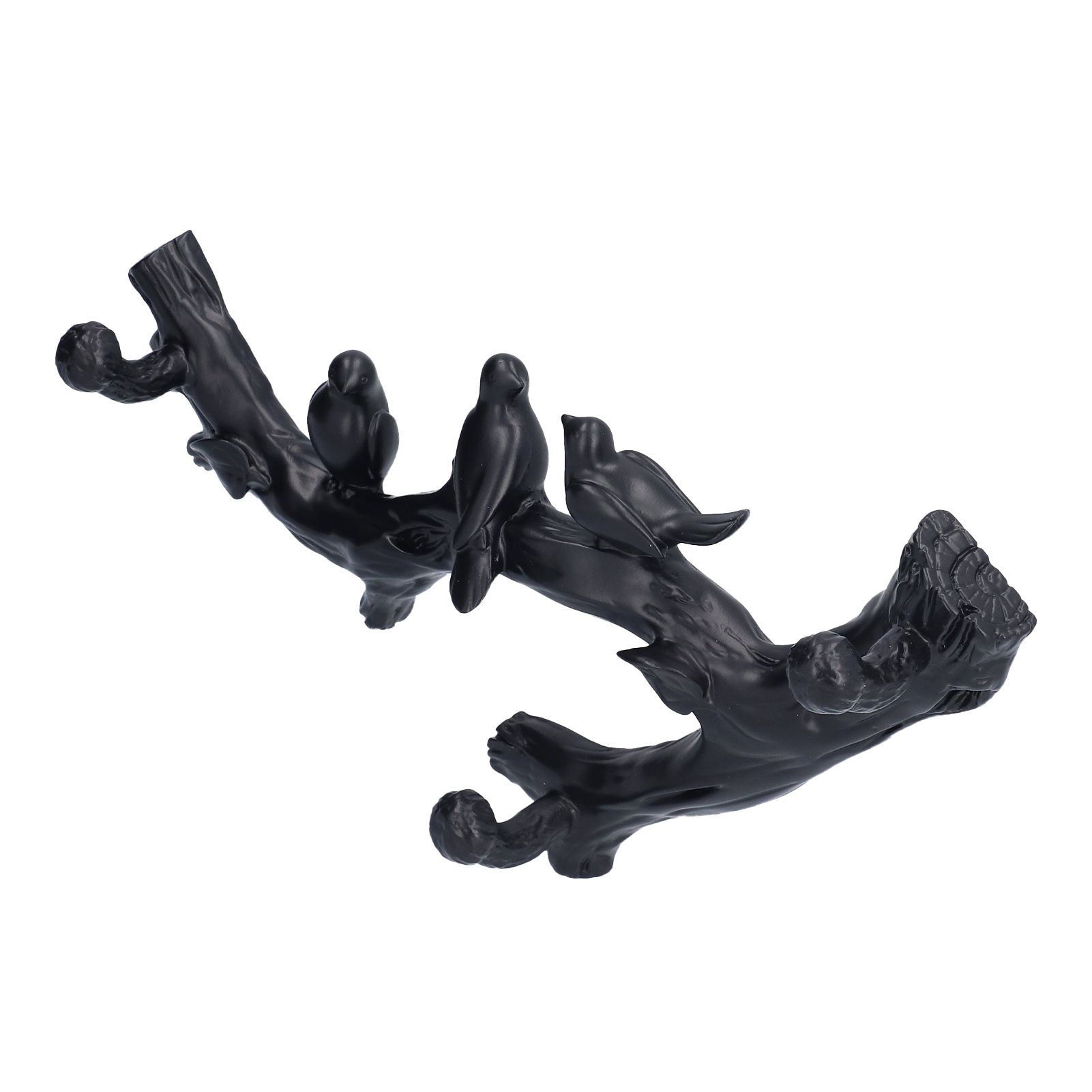 Decorative Hook Black Bird Branch Shape Three Dimensional Wall Mounted Home view 5