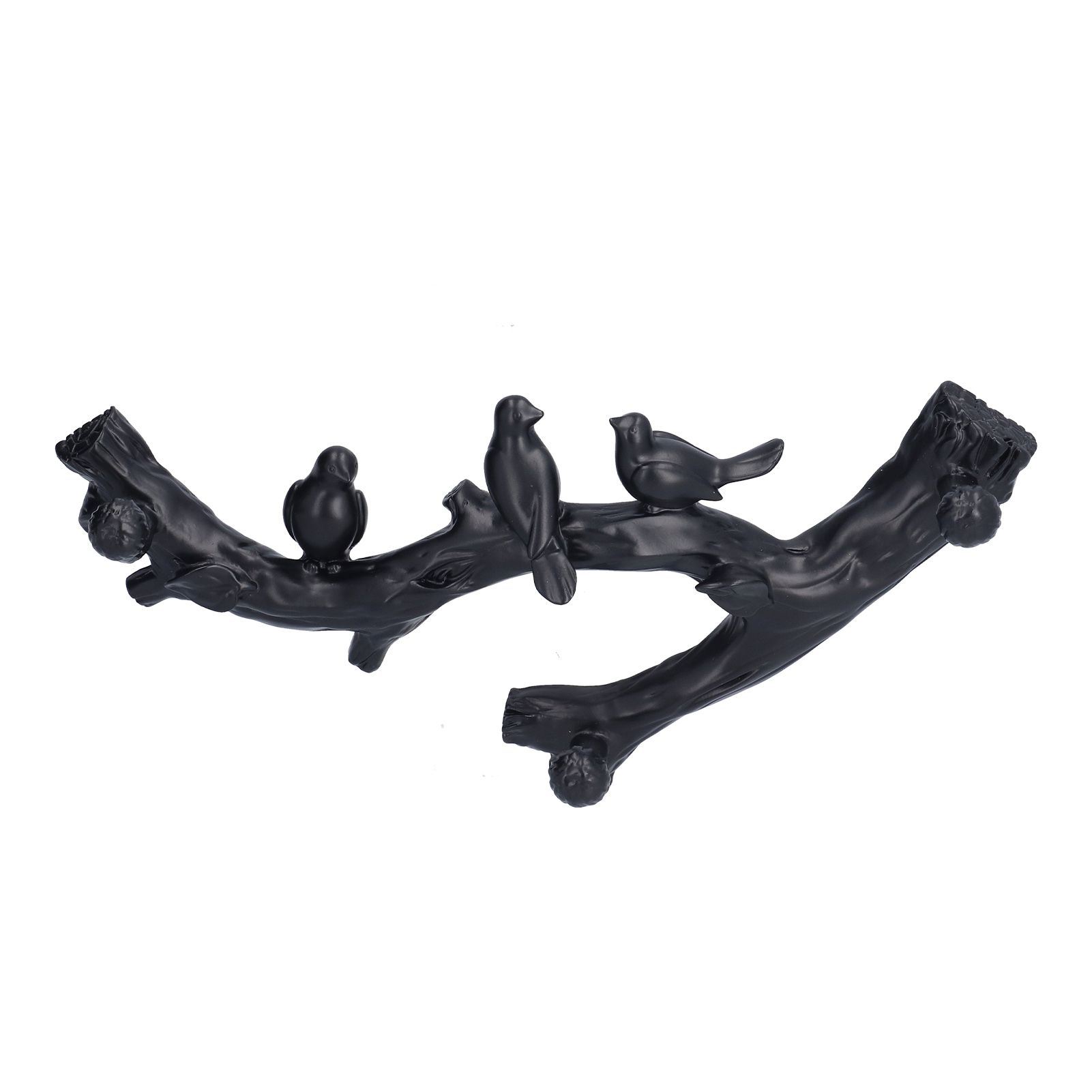 Decorative Hook Black Bird Branch Shape Three Dimensional Wall Mounted Home view 9