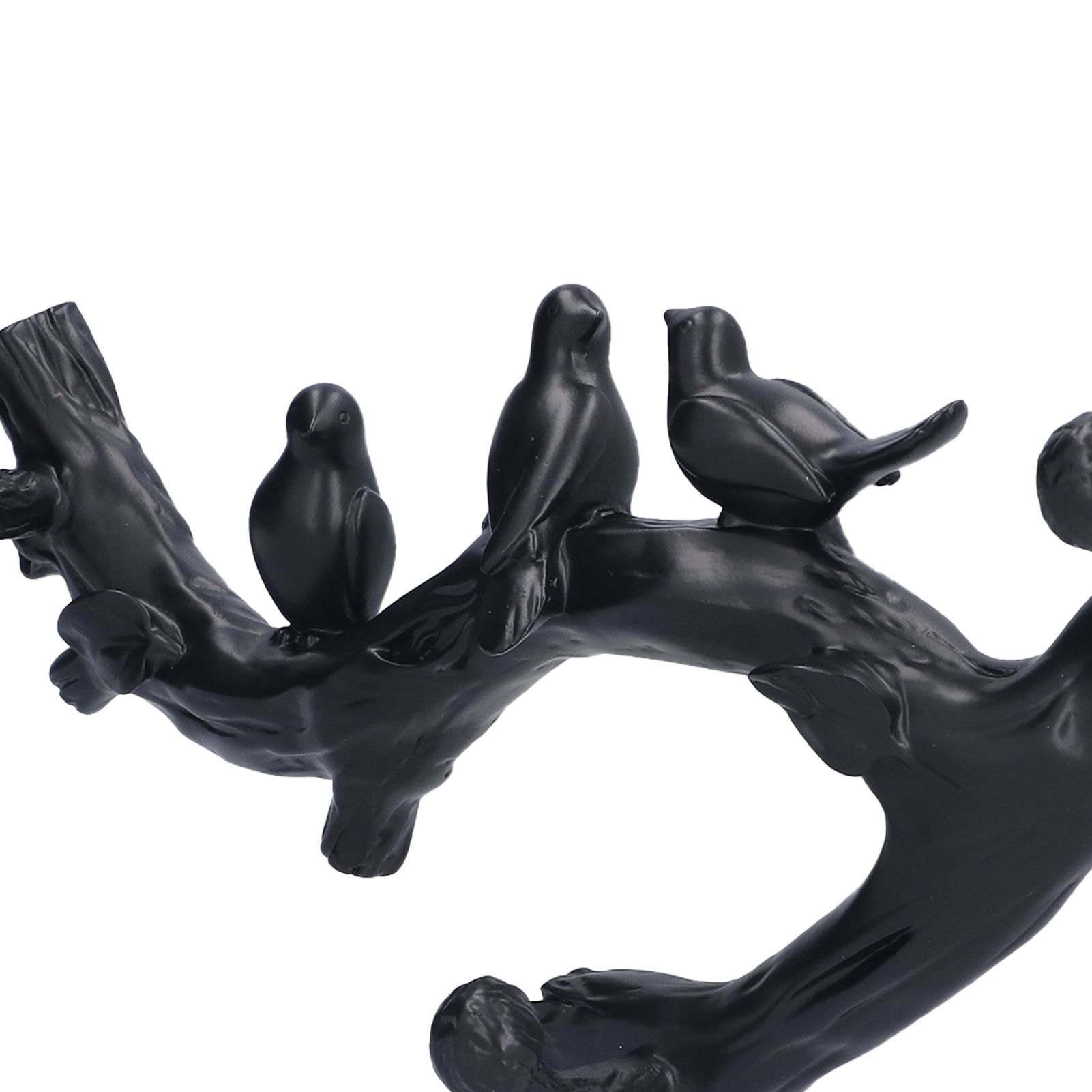 Decorative Hook Black Bird Branch Shape Three Dimensional Wall Mounted Home view 13