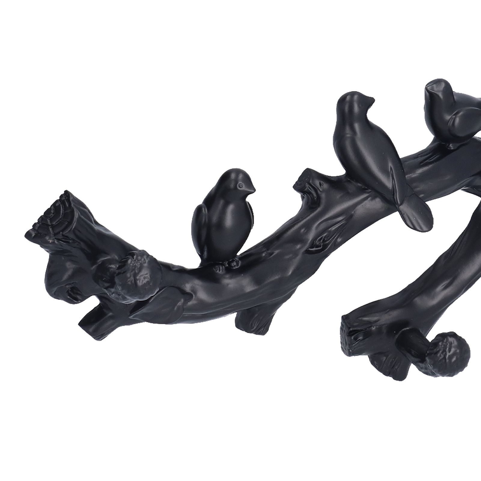 Decorative Hook Black Bird Branch Shape Three Dimensional Wall Mounted Home view 15