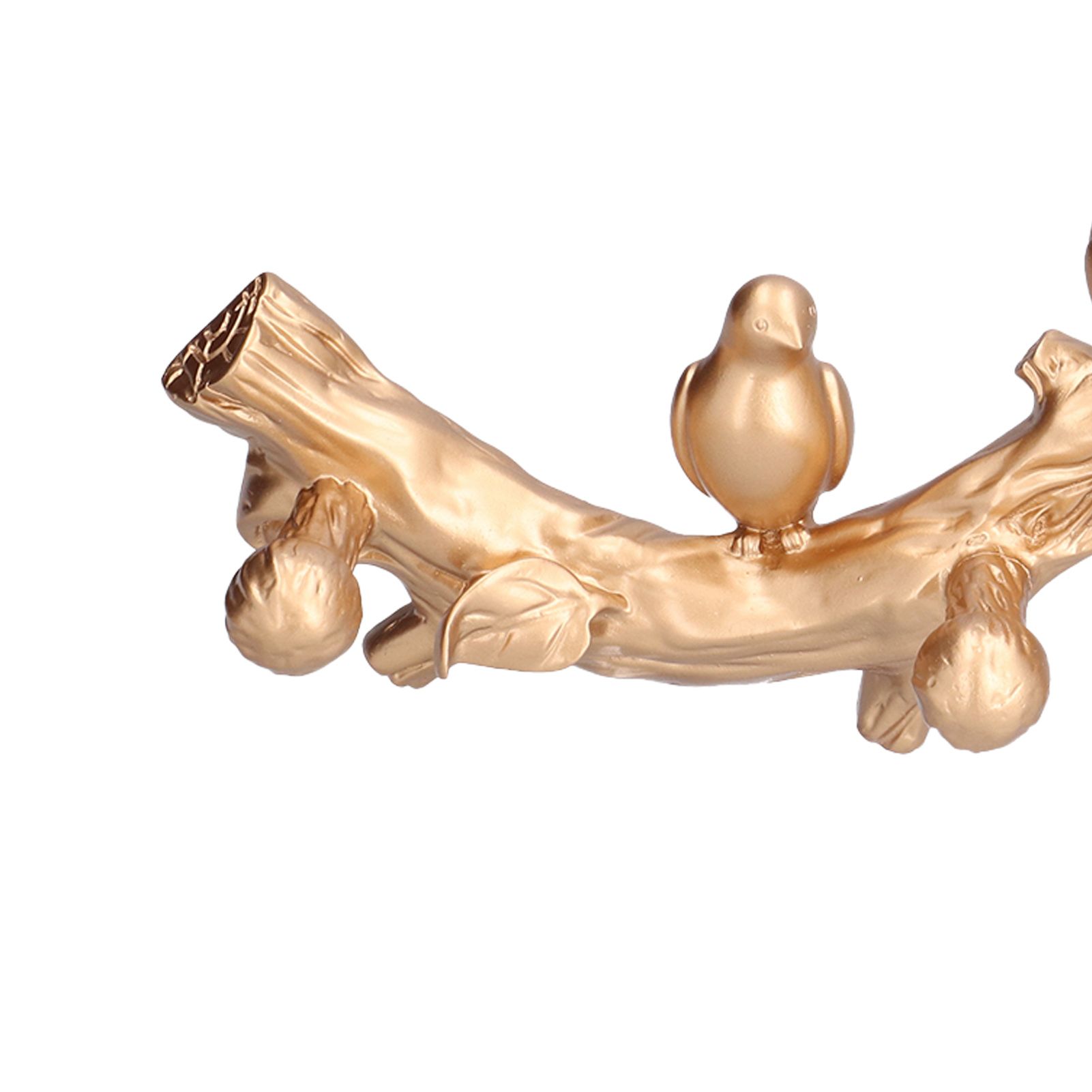 Decorative Hook Golden Bird Branch Shape Three Dimensional Wall Mounted Home view 15