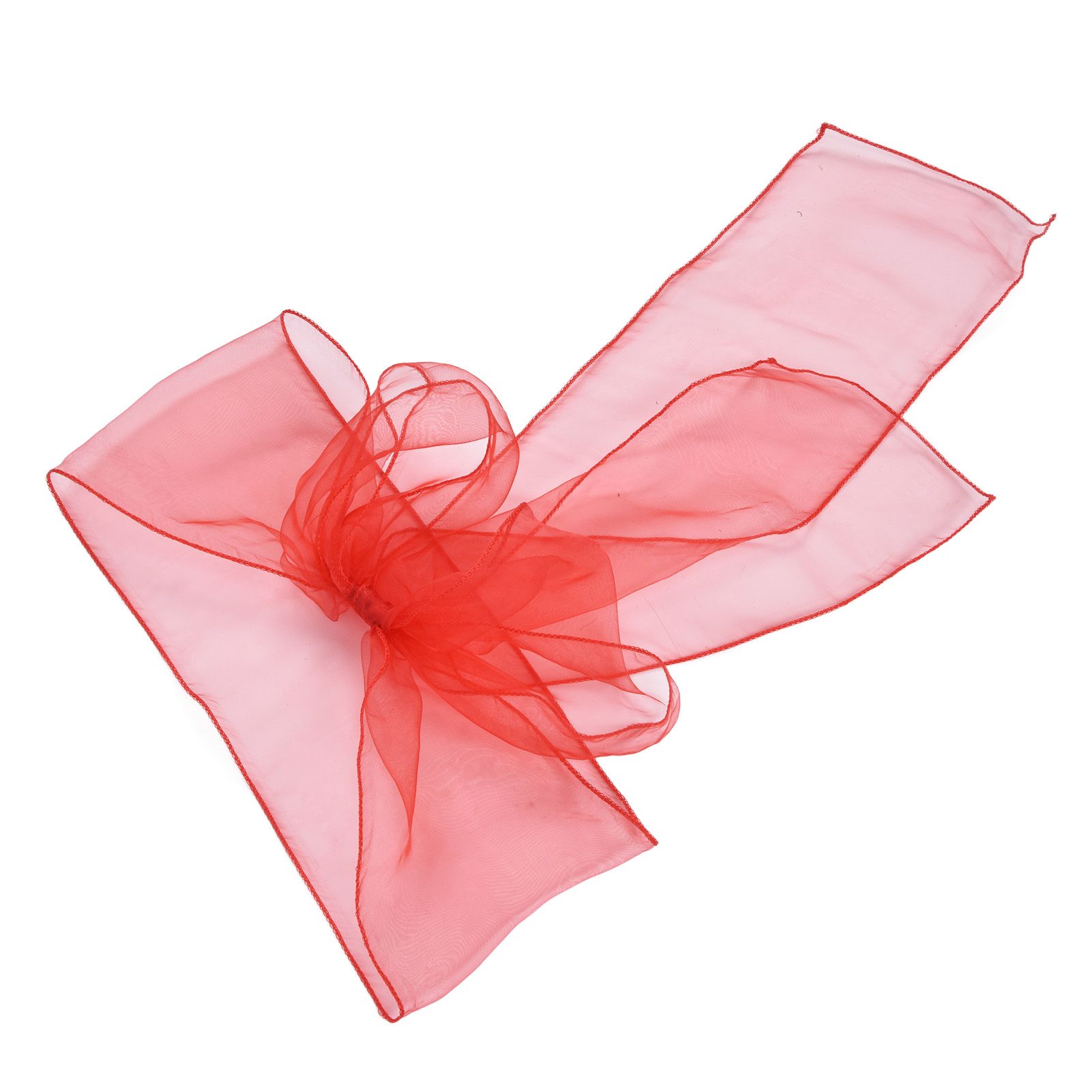 10Pcs Organza Banquet Chair Sash Exquisite Chair Bows Sashes for Wedding Party view 2