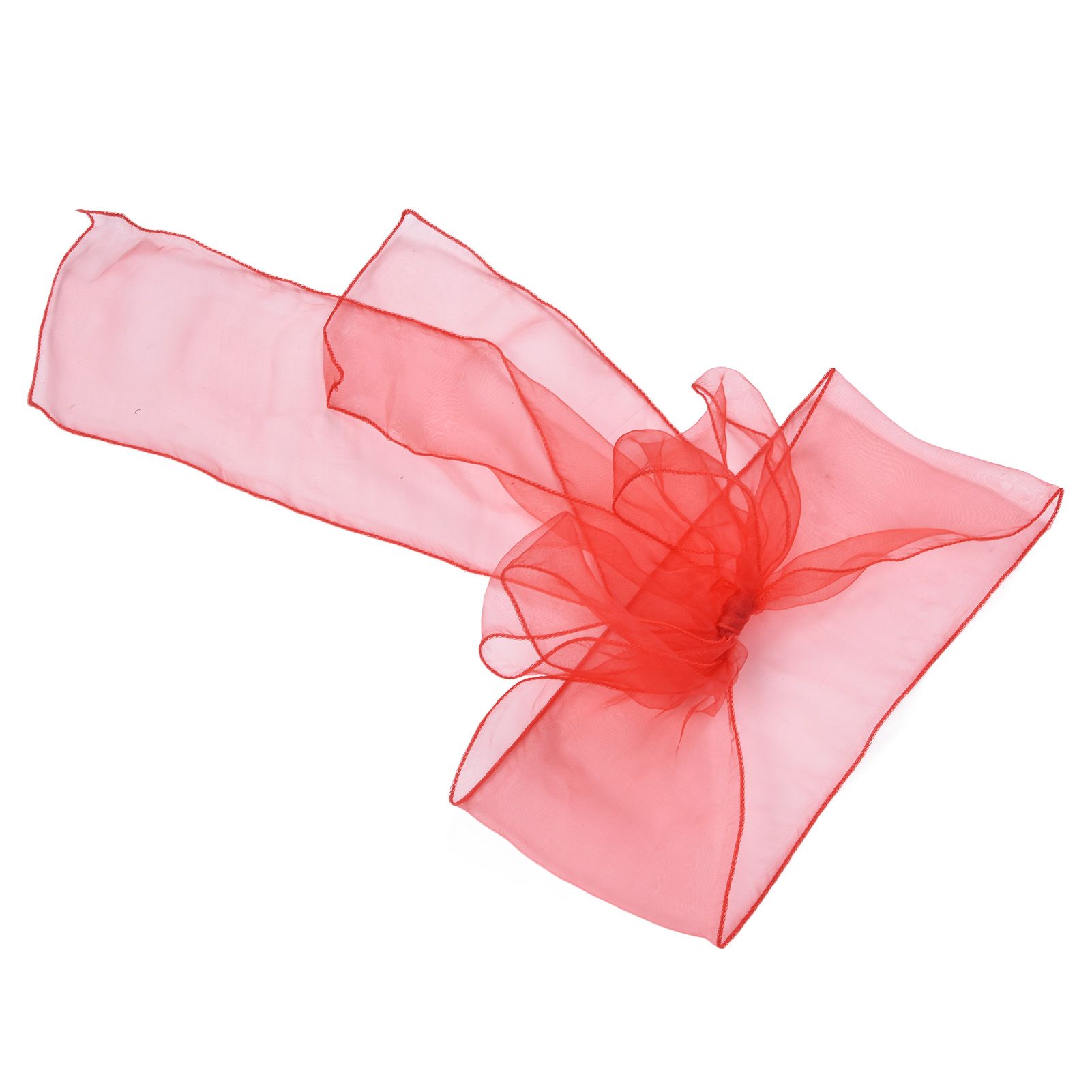 10Pcs Organza Banquet Chair Sash Exquisite Chair Bows Sashes for Wedding Party view 3