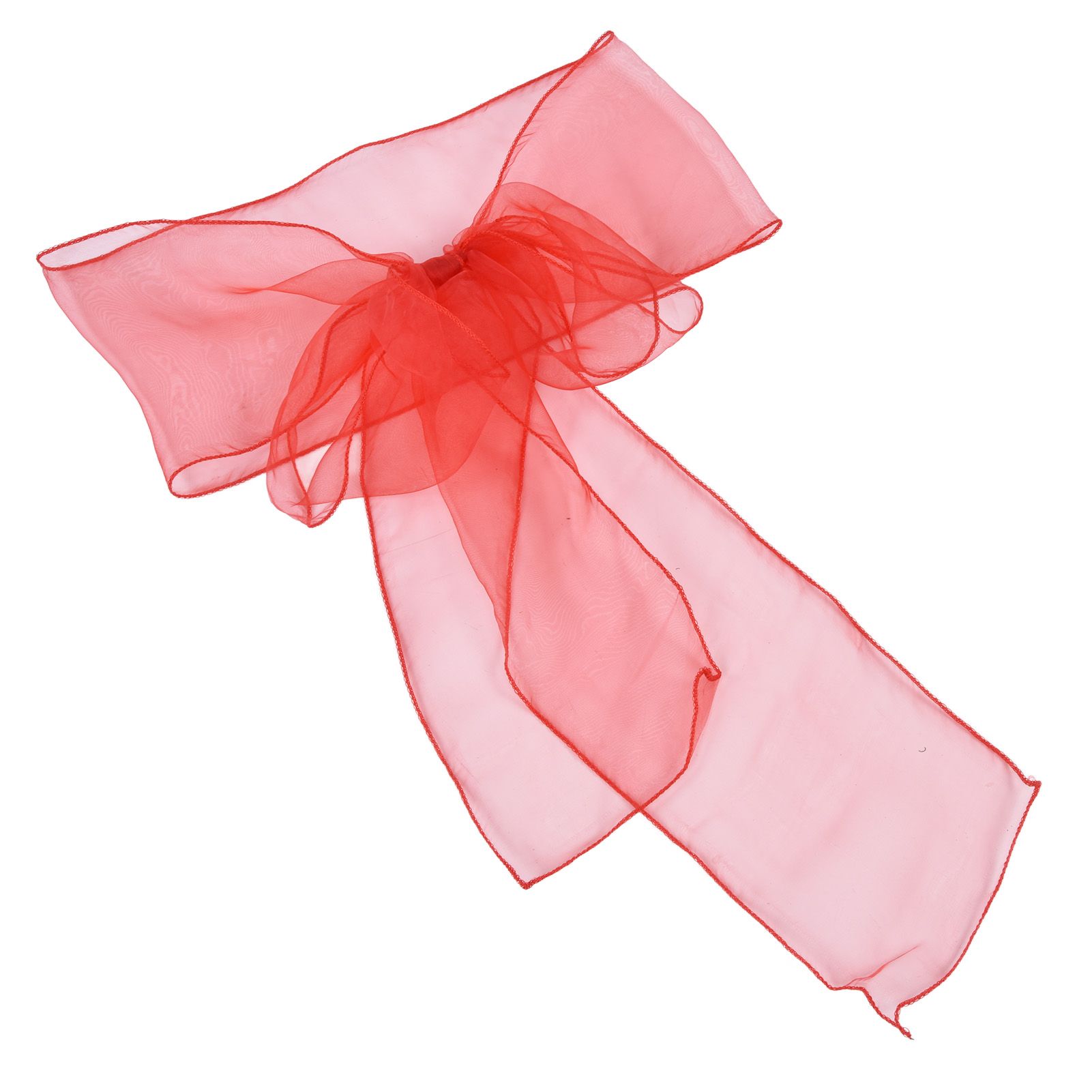 10Pcs Organza Banquet Chair Sash Exquisite Chair Bows Sashes for Wedding Party view 4