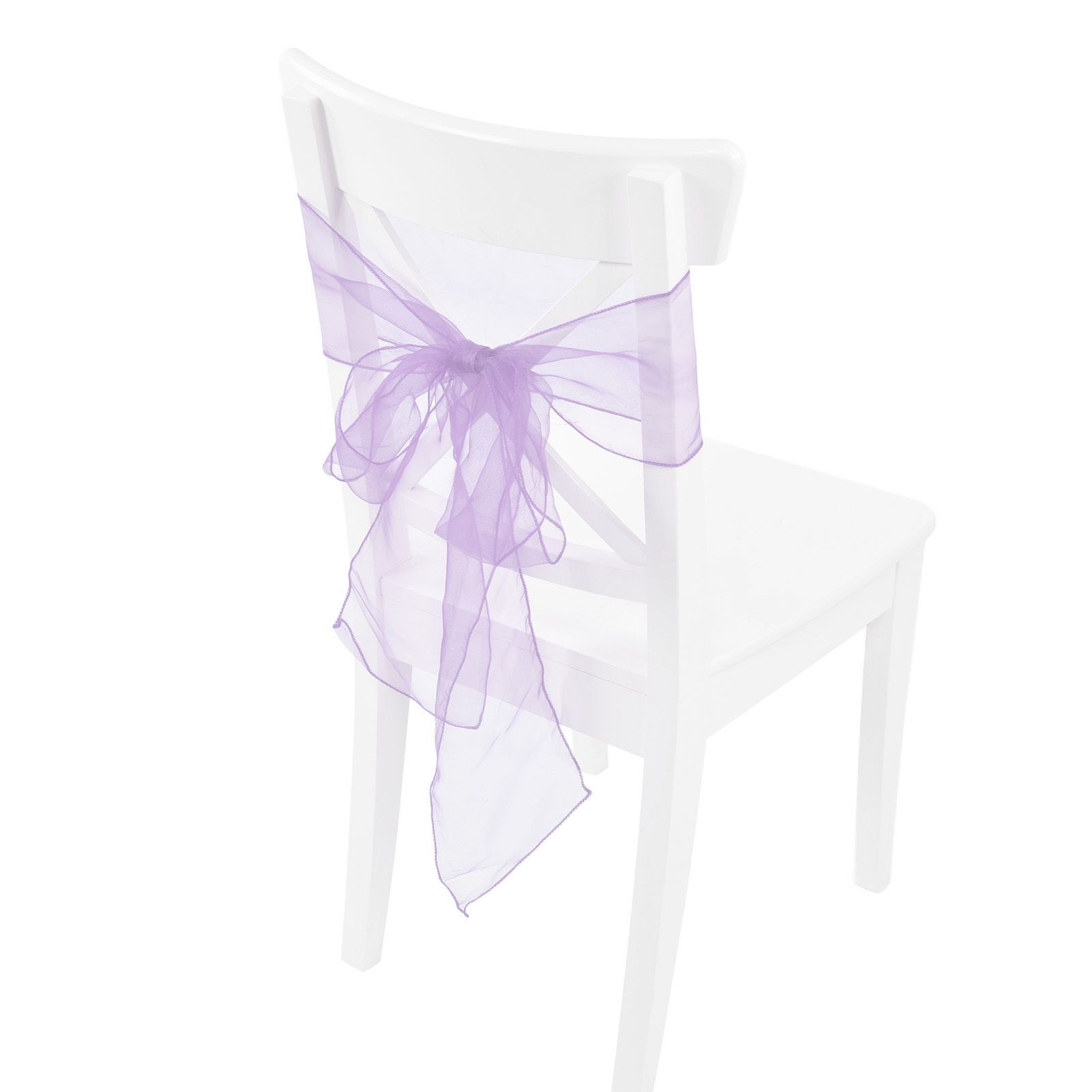 10Pcs Organza Banquet Chair Sash Exquisite Chair Bows Sashes for Wedding Party view 8